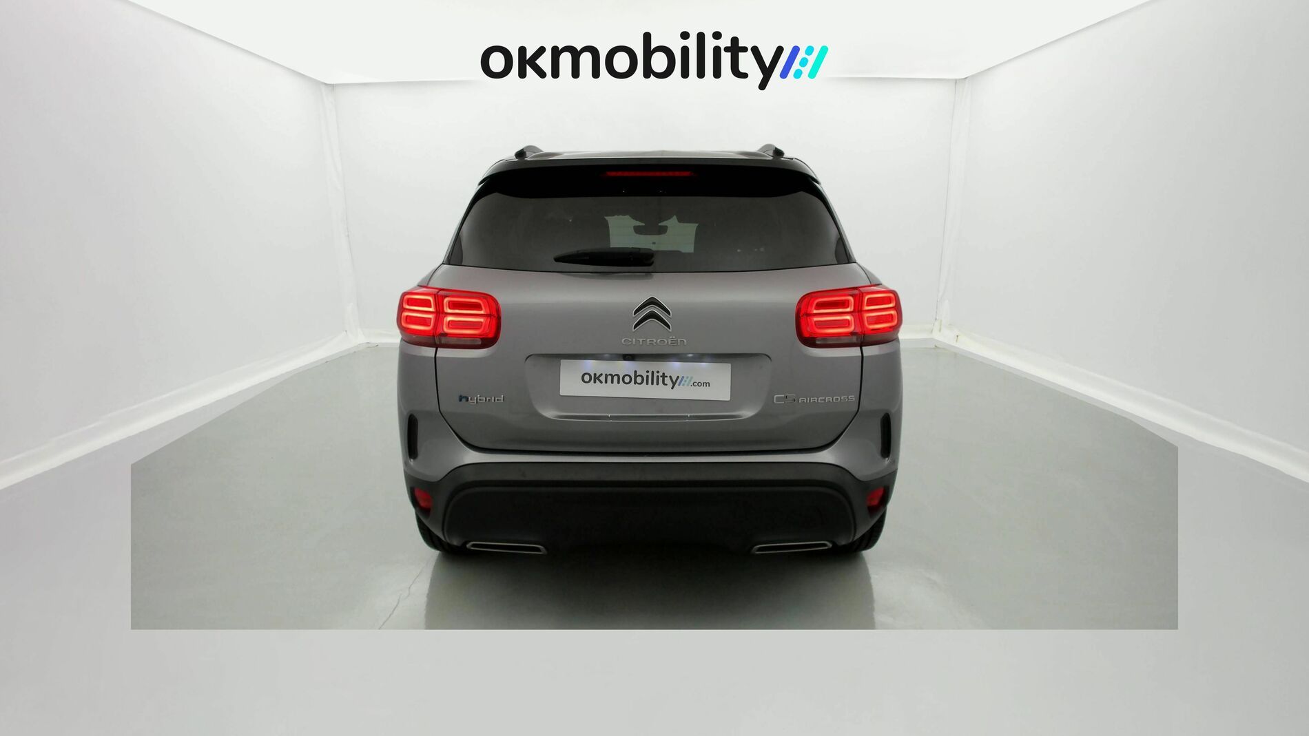 citroen c5 aircross shine 1.6 PURETECH HYBRID 225 E-EAT 2022 gris acier / negro 9