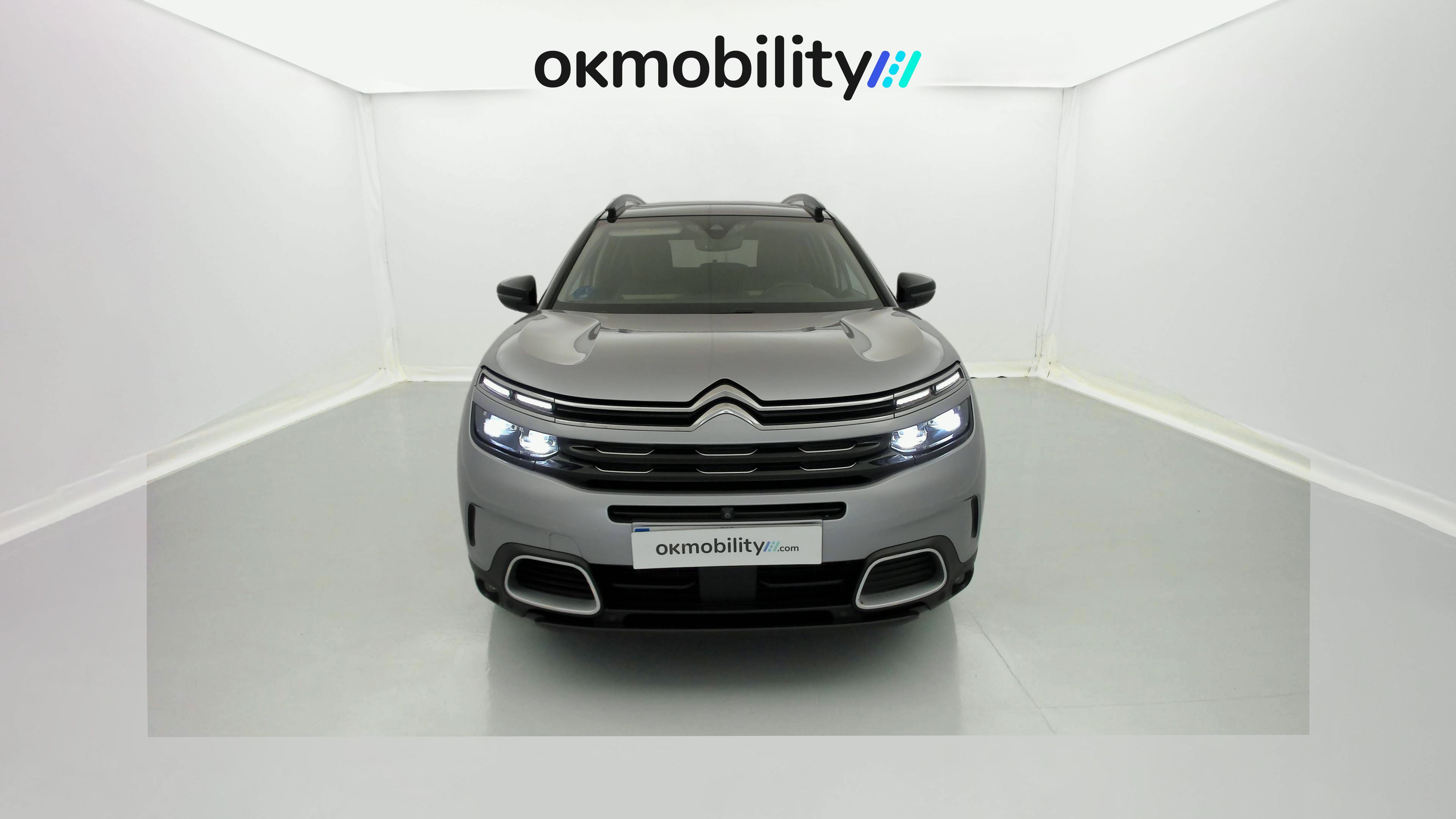 citroen c5 aircross shine 1.6 PURETECH HYBRID 225 E-EAT 2022 gris acier / negro 2