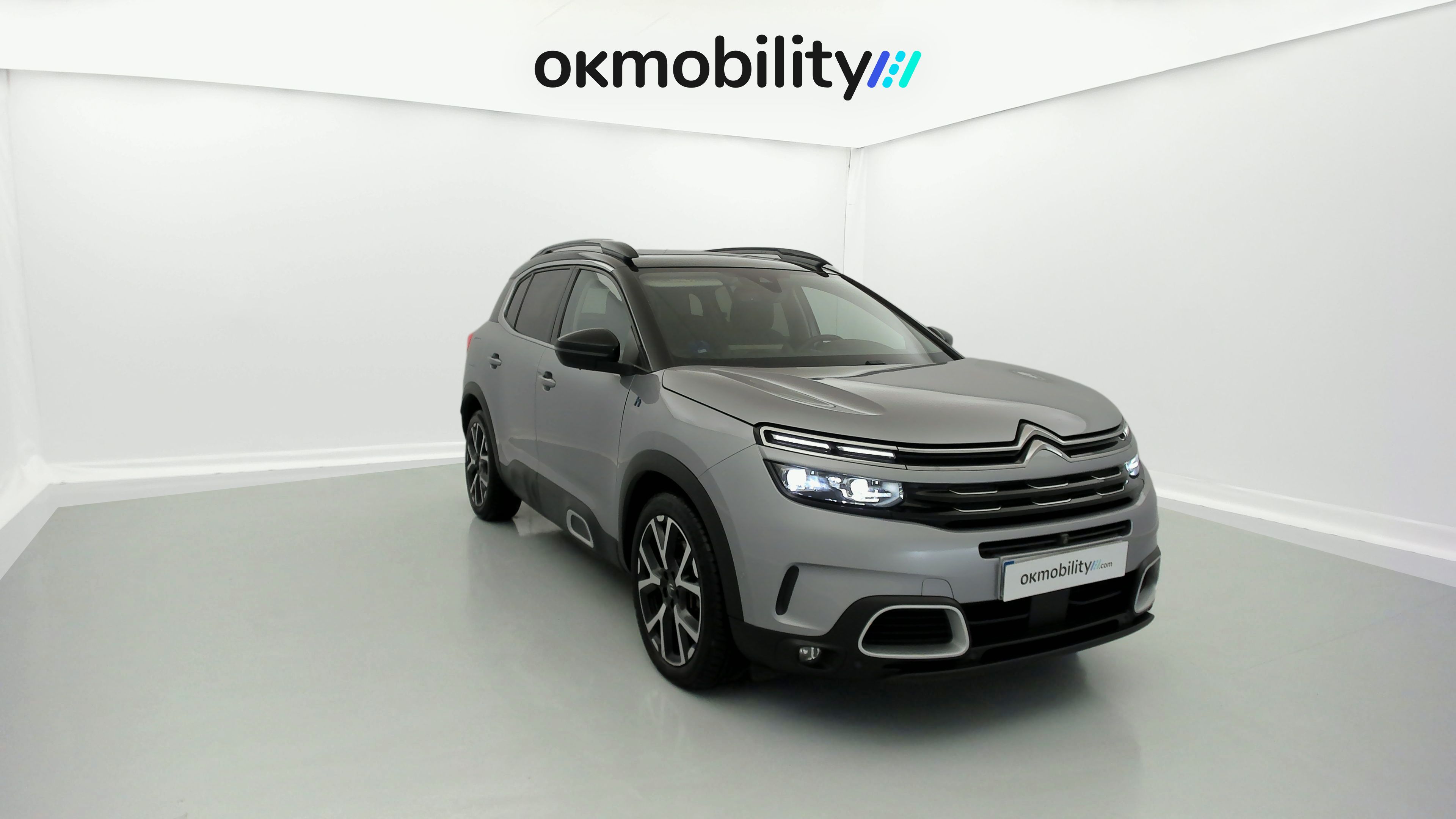 citroen c5 aircross shine 1.6 PURETECH HYBRID 225 E-EAT 2022 gris acier / negro 5