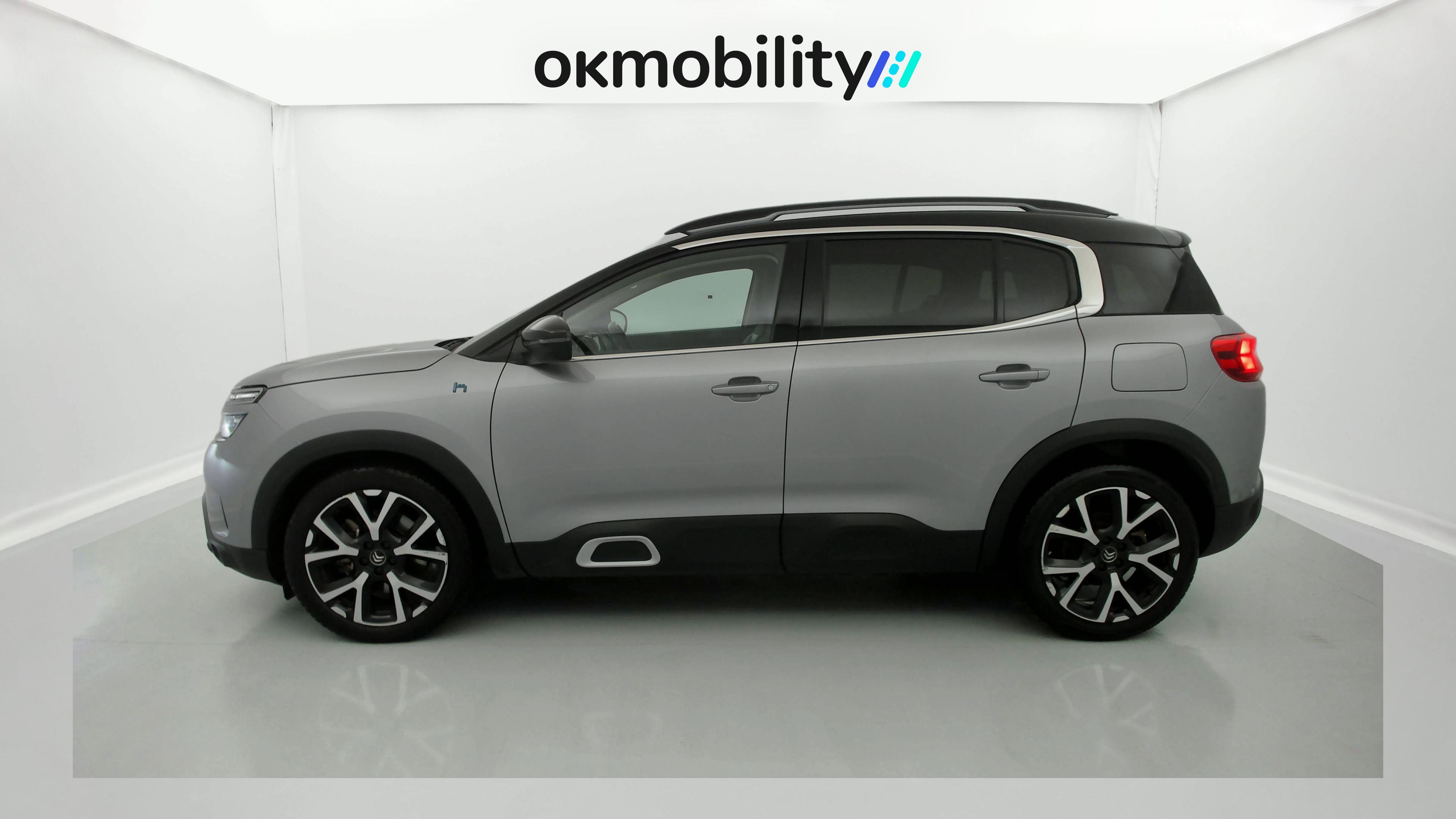 citroen c5 aircross shine 1.6 PURETECH HYBRID 225 E-EAT 2022 gris acier / negro 9