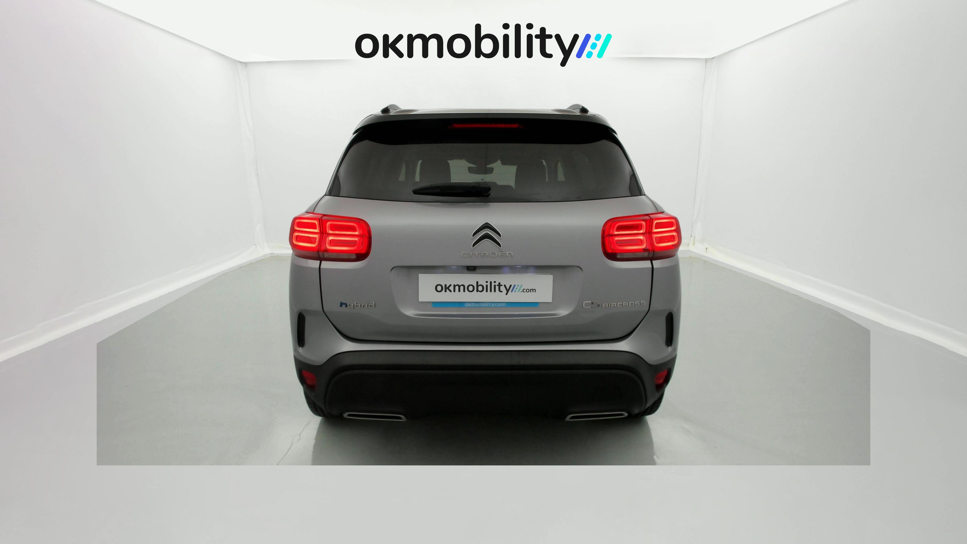 citroen c5 aircross shine 1.6 PURETECH HYBRID 225 E-EAT 2022 gris acier / negro 12
