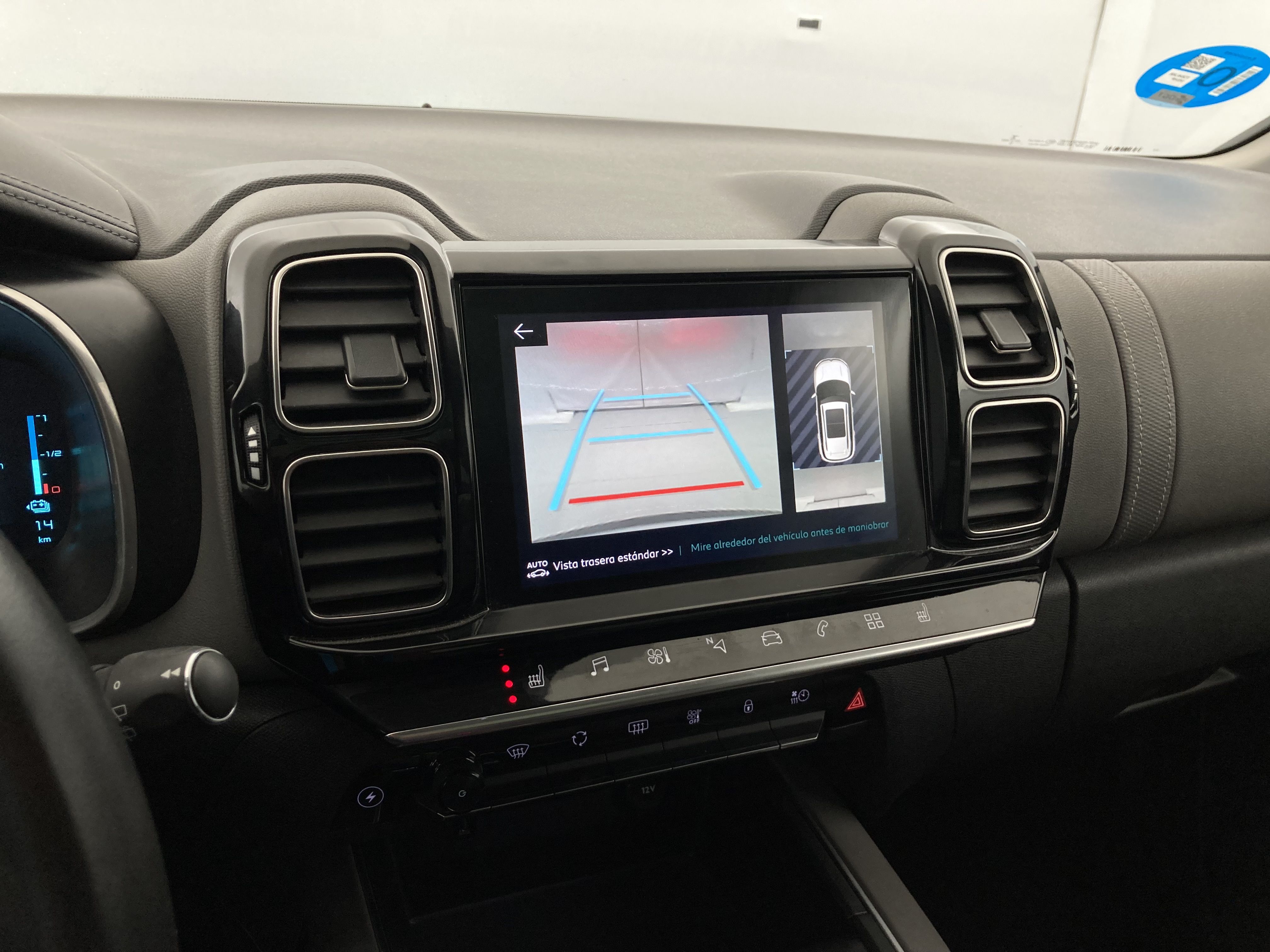 citroen c5 aircross shine 1.6 PURETECH HYBRID 225 E-EAT 2022 gris acier / negro 16