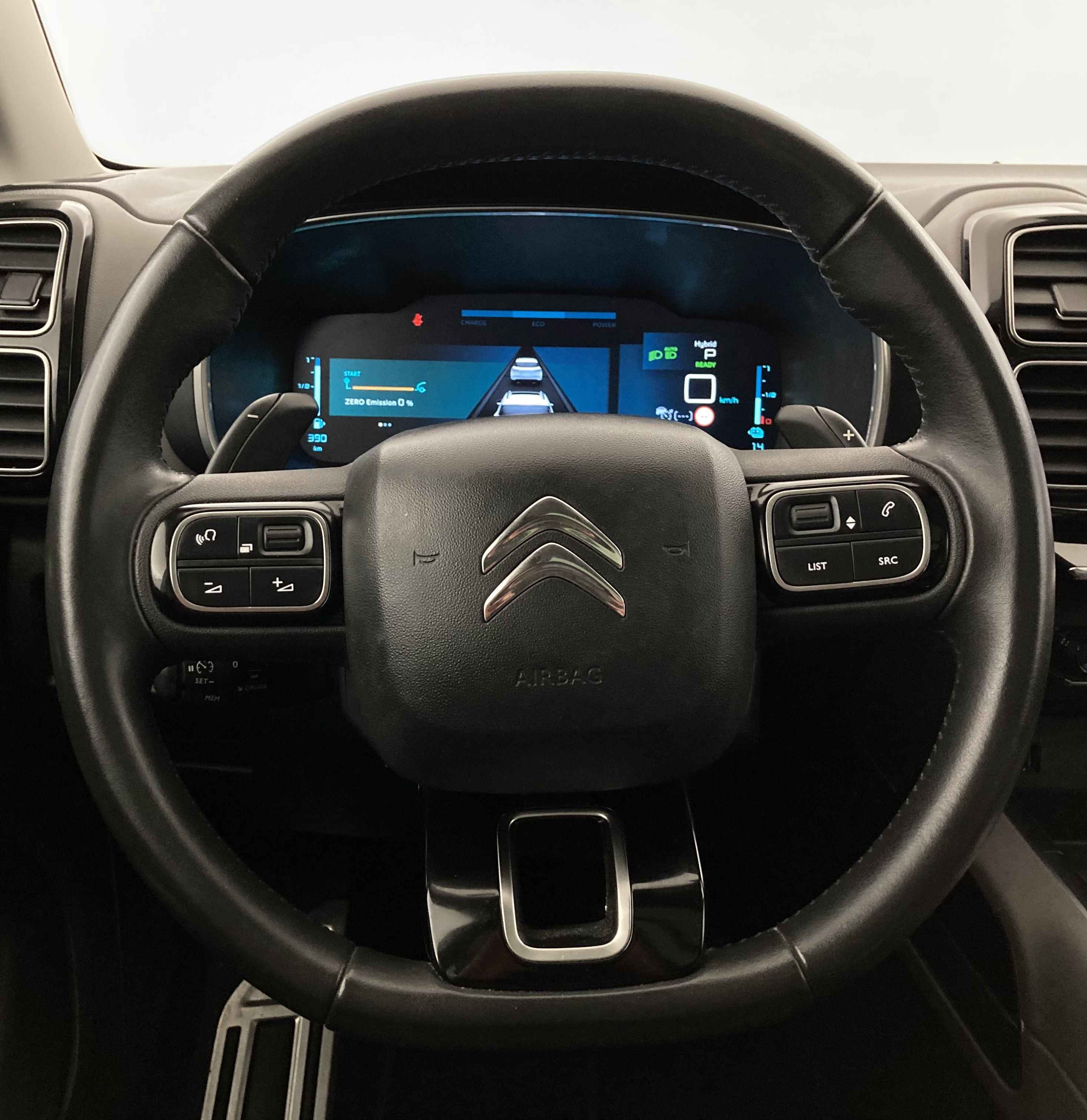 citroen c5 aircross shine 1.6 PURETECH HYBRID 225 E-EAT 2022 gris acier / negro 25