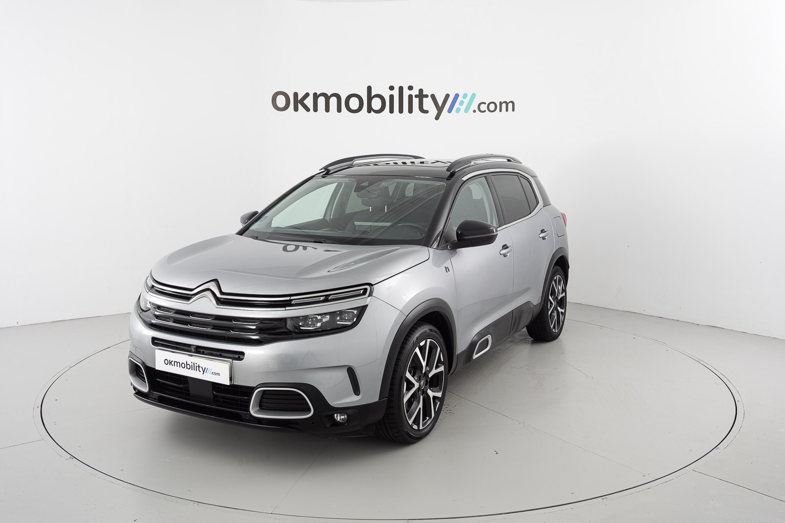 citroen c5 aircross shine 1.6 PURETECH HYBRID 225 E-EAT 2022 gris acier / negro 1