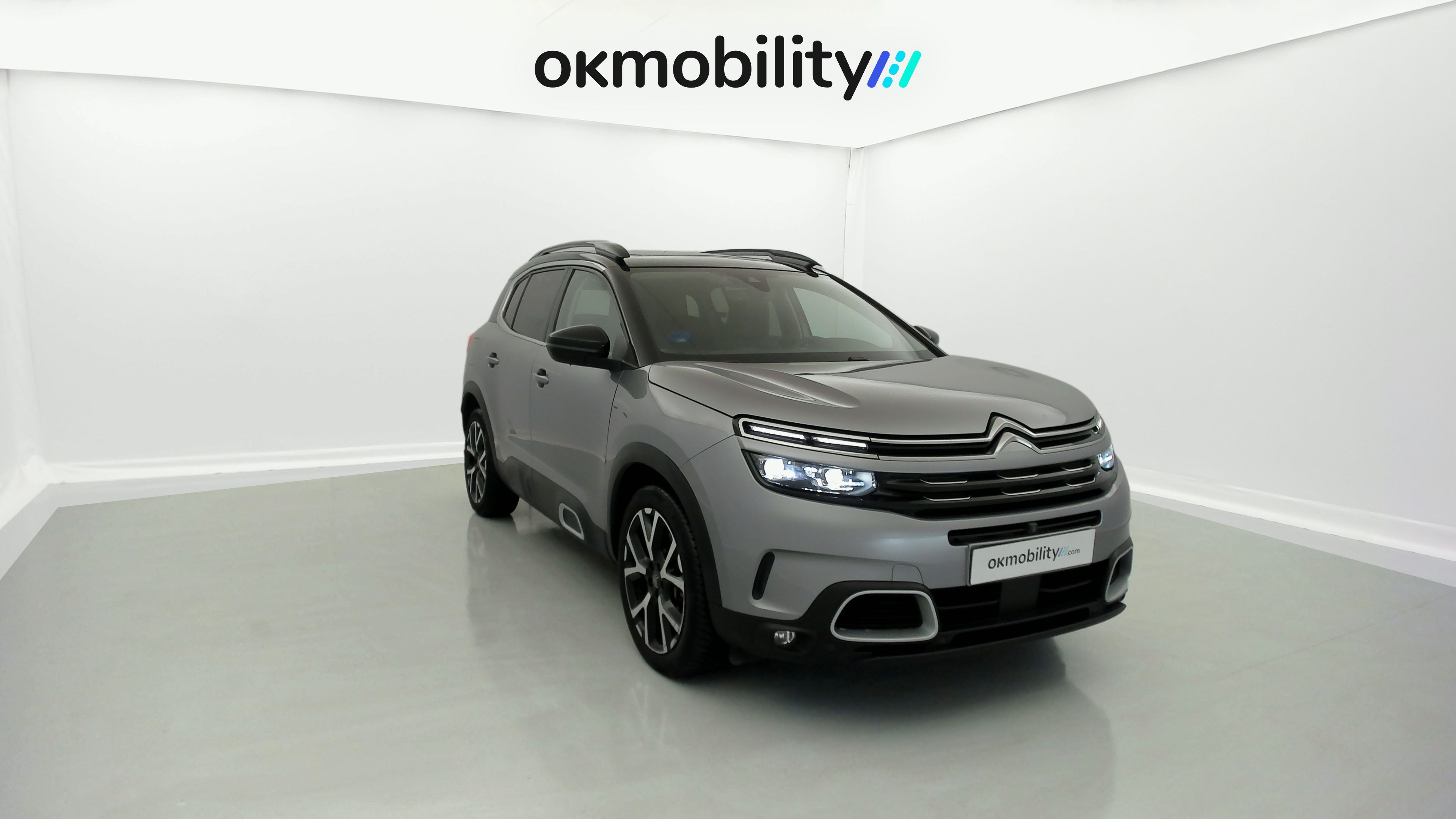 citroen c5 aircross shine 1.6 PURETECH HYBRID 225 E-EAT 2022 gris acier / negro 4