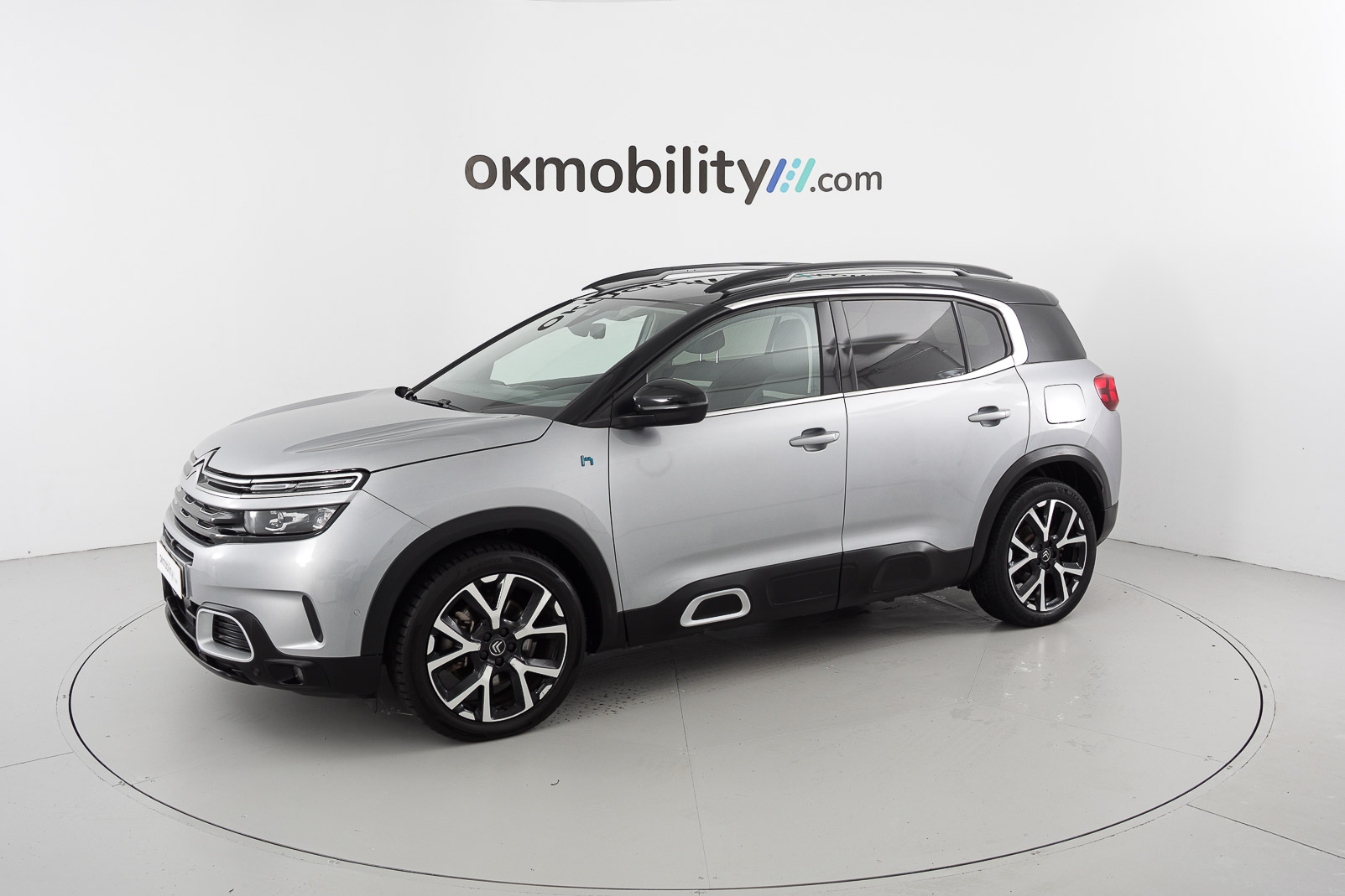 citroen c5 aircross shine 1.6 PURETECH HYBRID 225 E-EAT 2022 gris acier / negro 5