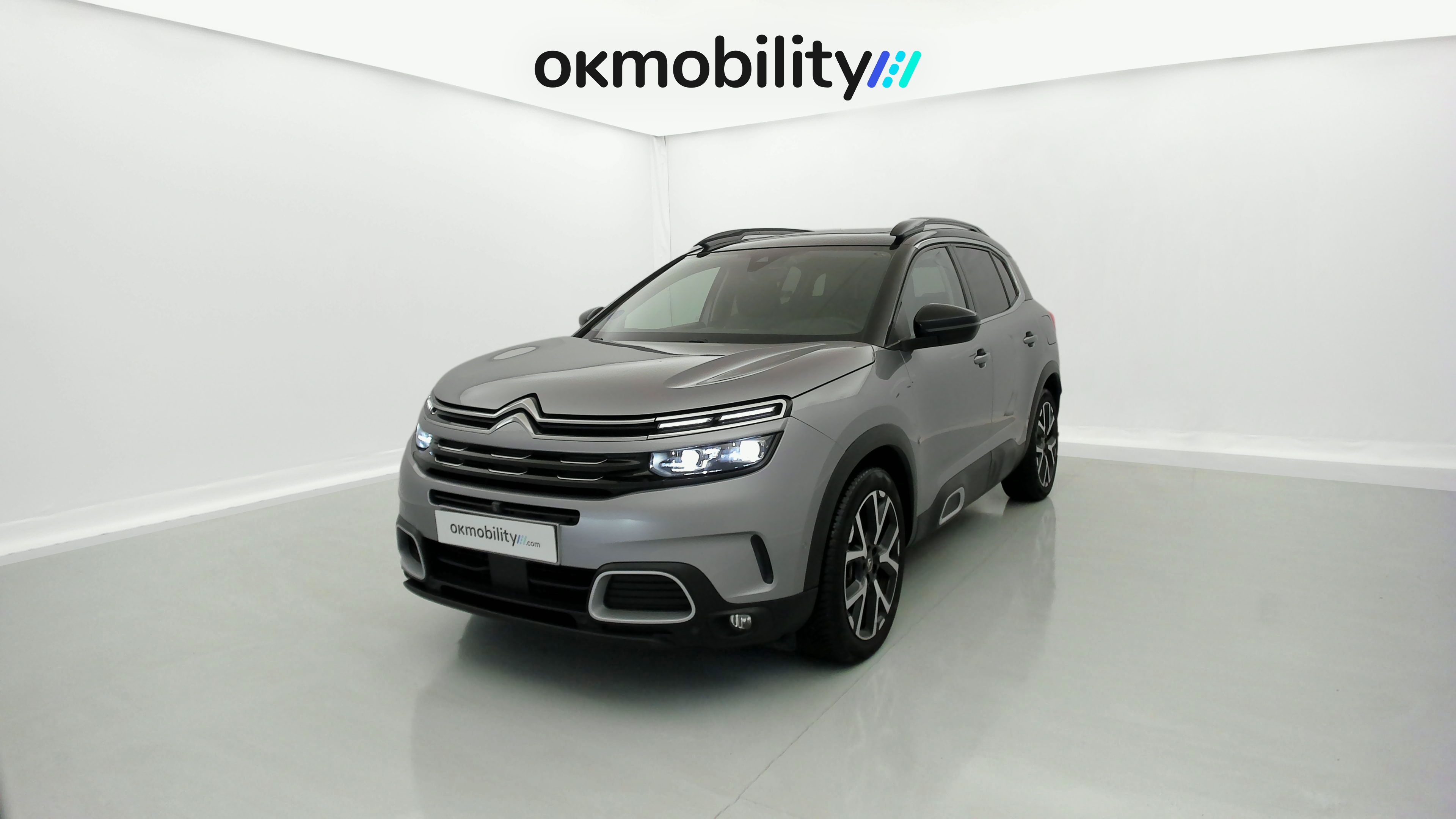 citroen c5 aircross shine 1.6 PURETECH HYBRID 225 E-EAT 2022 gris acier / negro 5