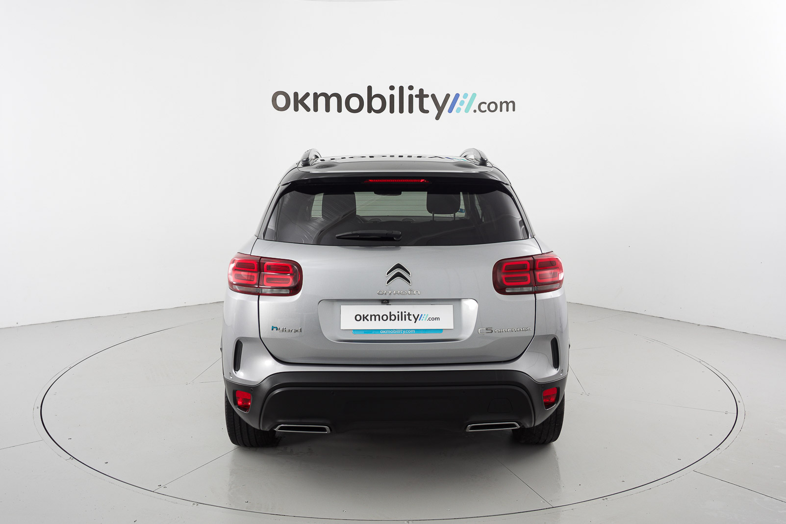 citroen c5 aircross shine 1.6 PURETECH HYBRID 225 E-EAT 2022 gris acier / negro 11