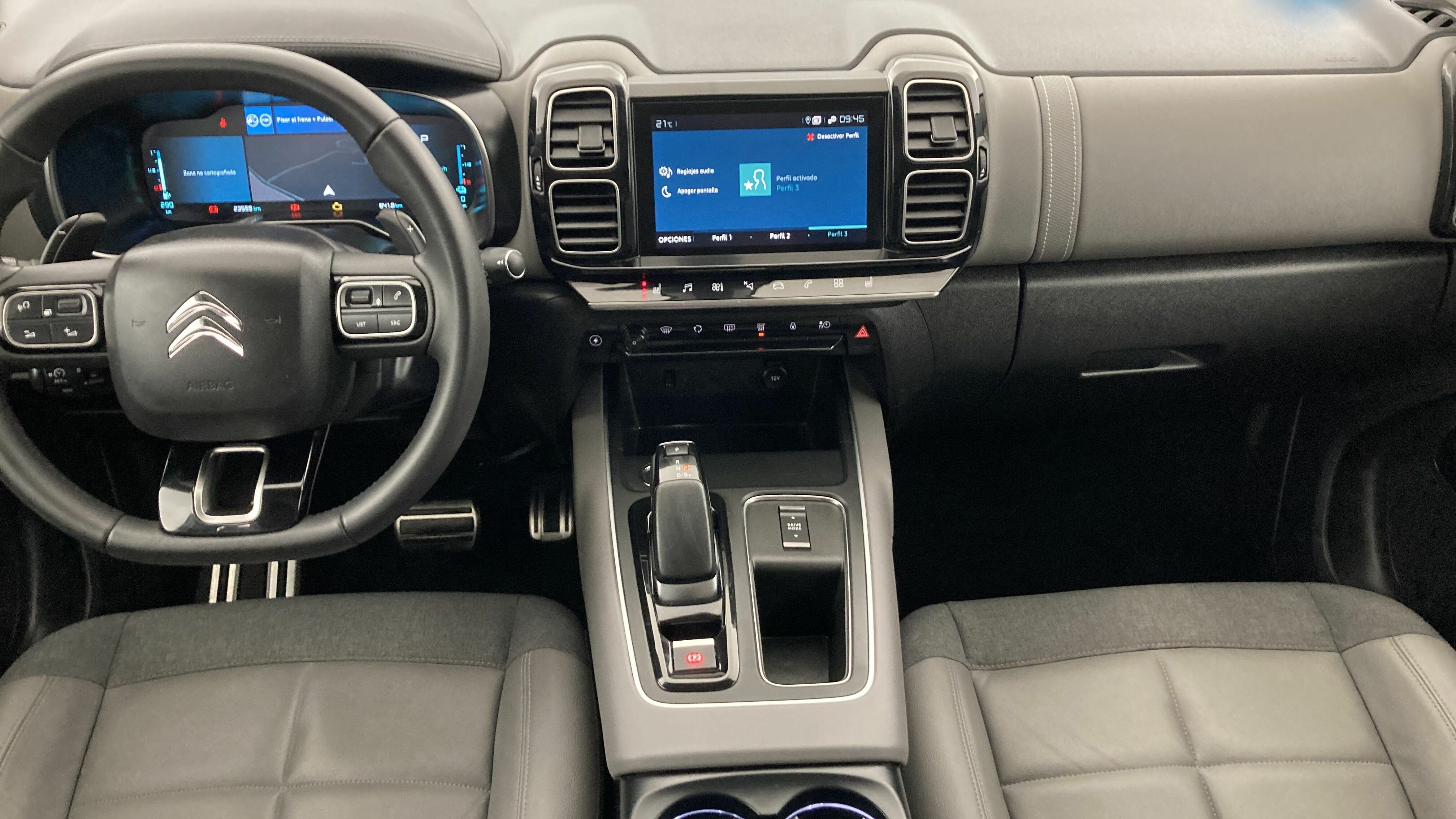 citroen c5 aircross shine 1.6 PURETECH HYBRID 225 E-EAT 2022 blanco nacarado / negro 14