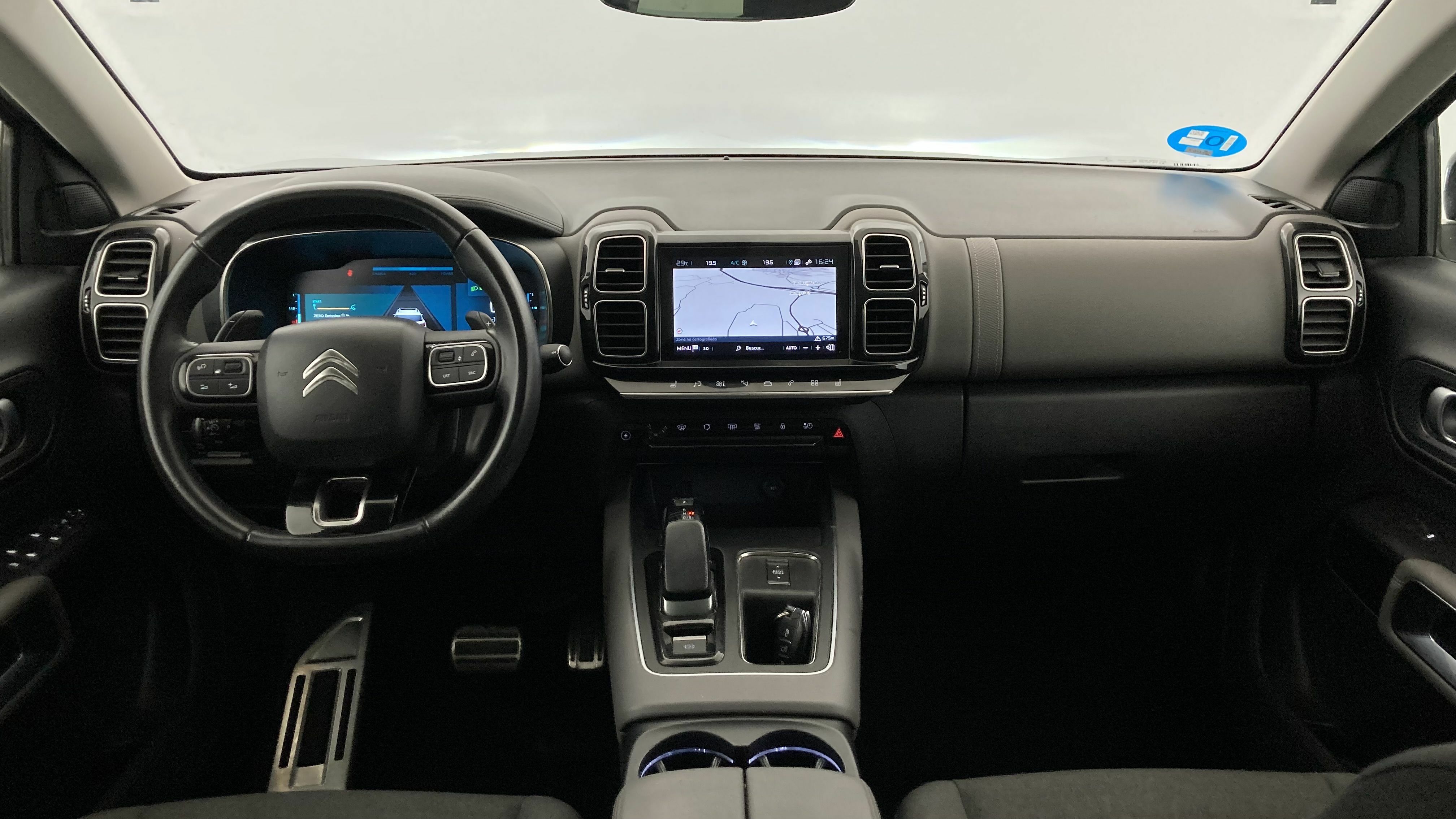 citroen c5 aircross shine 1.6 PURETECH HYBRID 225 E-EAT 2022 gris acier / negro 4