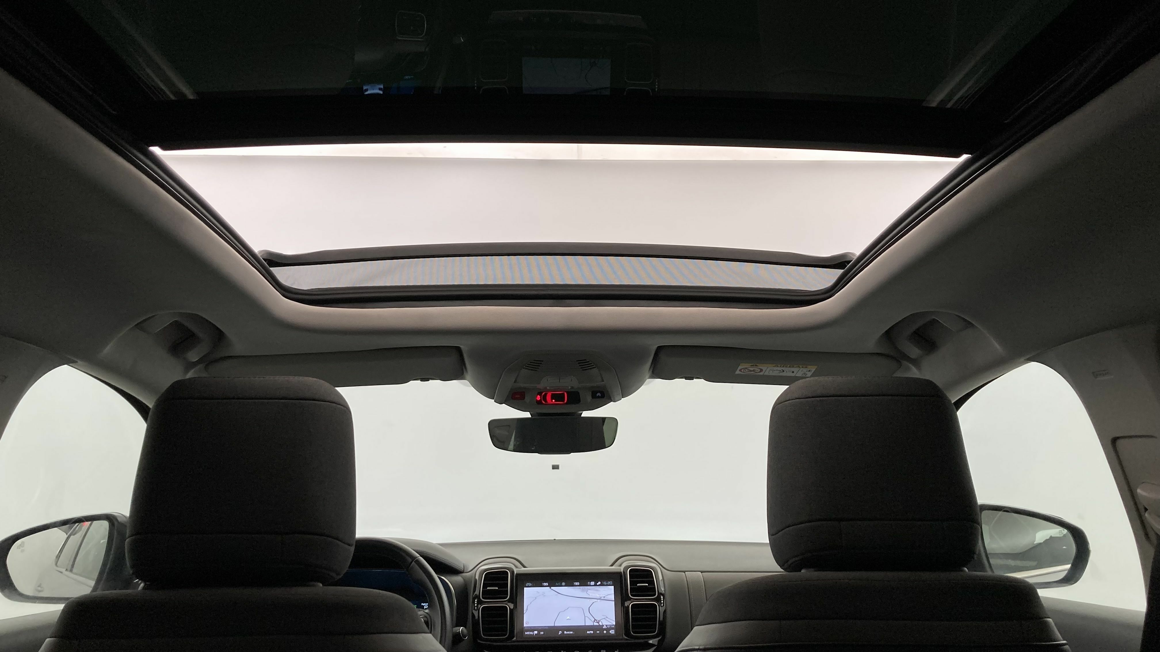 citroen c5 aircross shine 1.6 PURETECH HYBRID 225 E-EAT 2022 gris acier / negro 12
