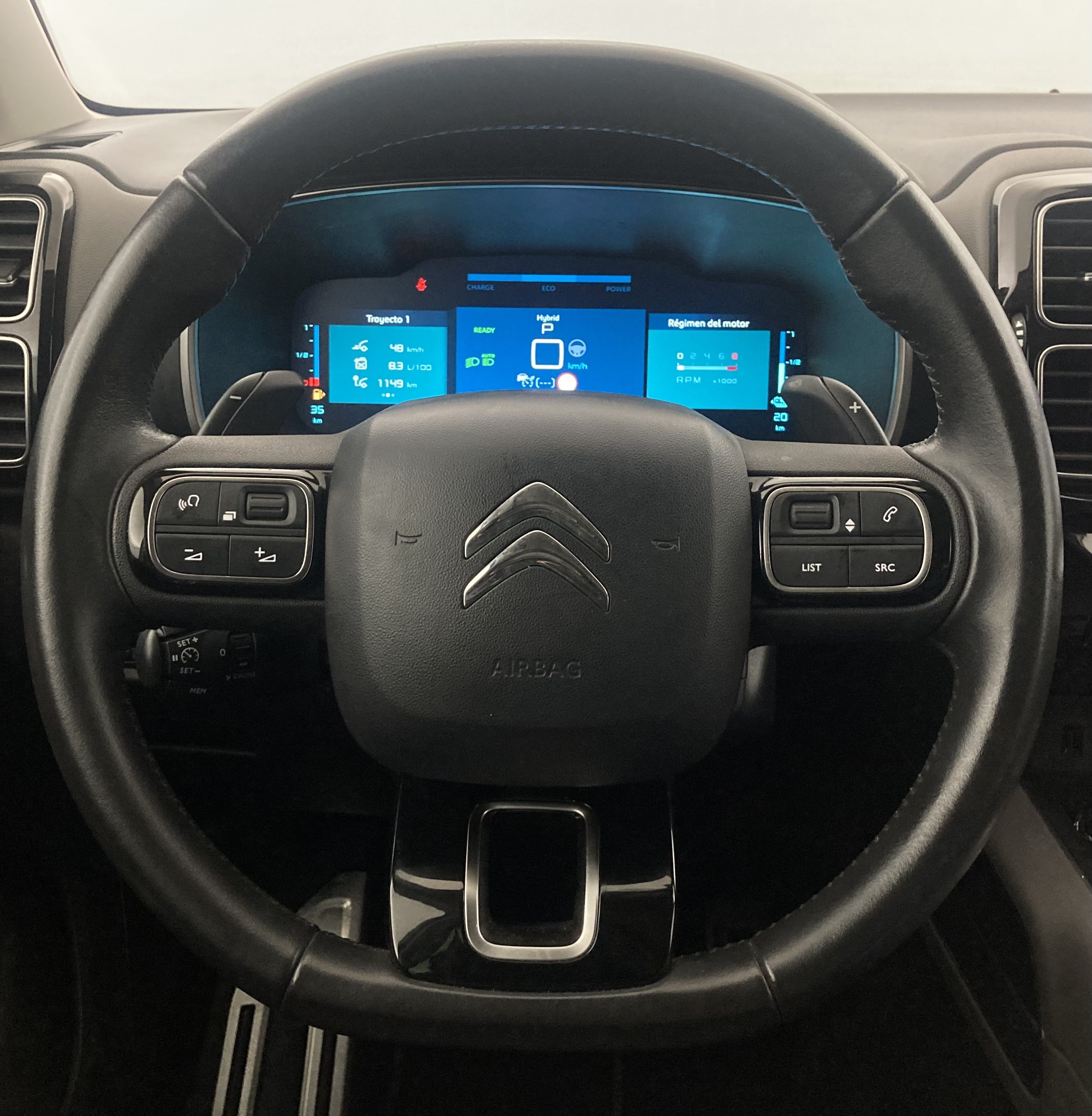 citroen c5 aircross shine 1.6 PURETECH HYBRID 225 E-EAT 2022 gris platino / negro 22