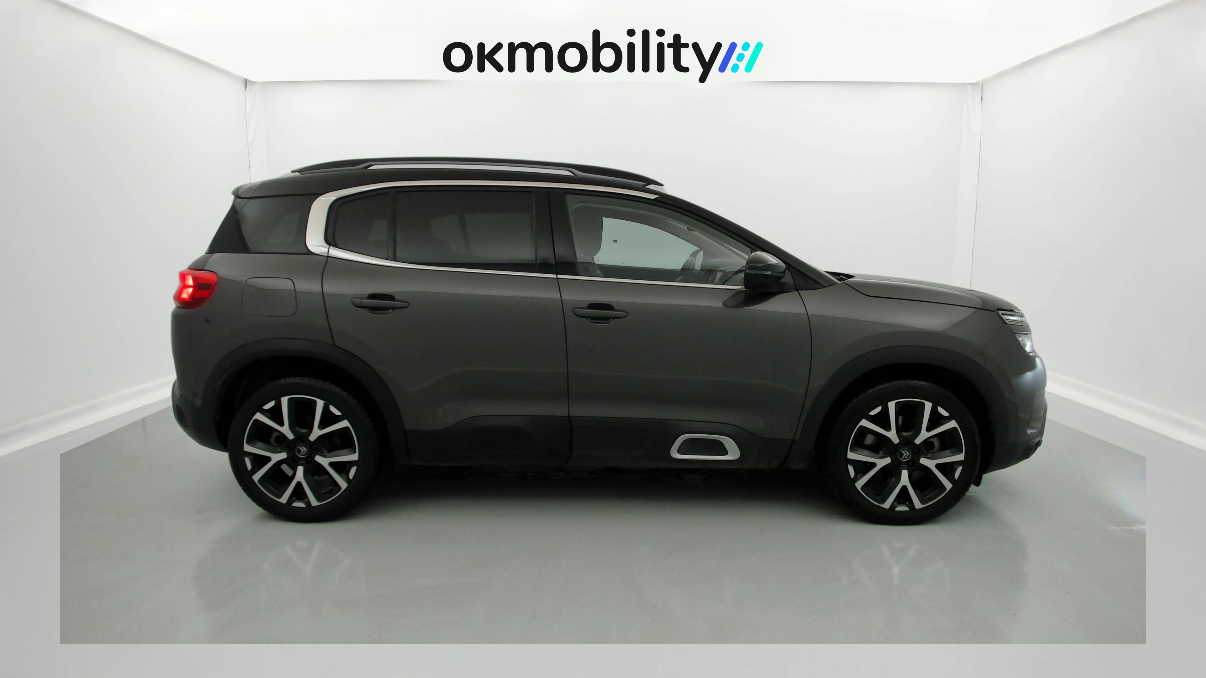 citroen c5 aircross shine 1.6 PURETECH HYBRID 225 E-EAT 2022 gris platino / negro 2