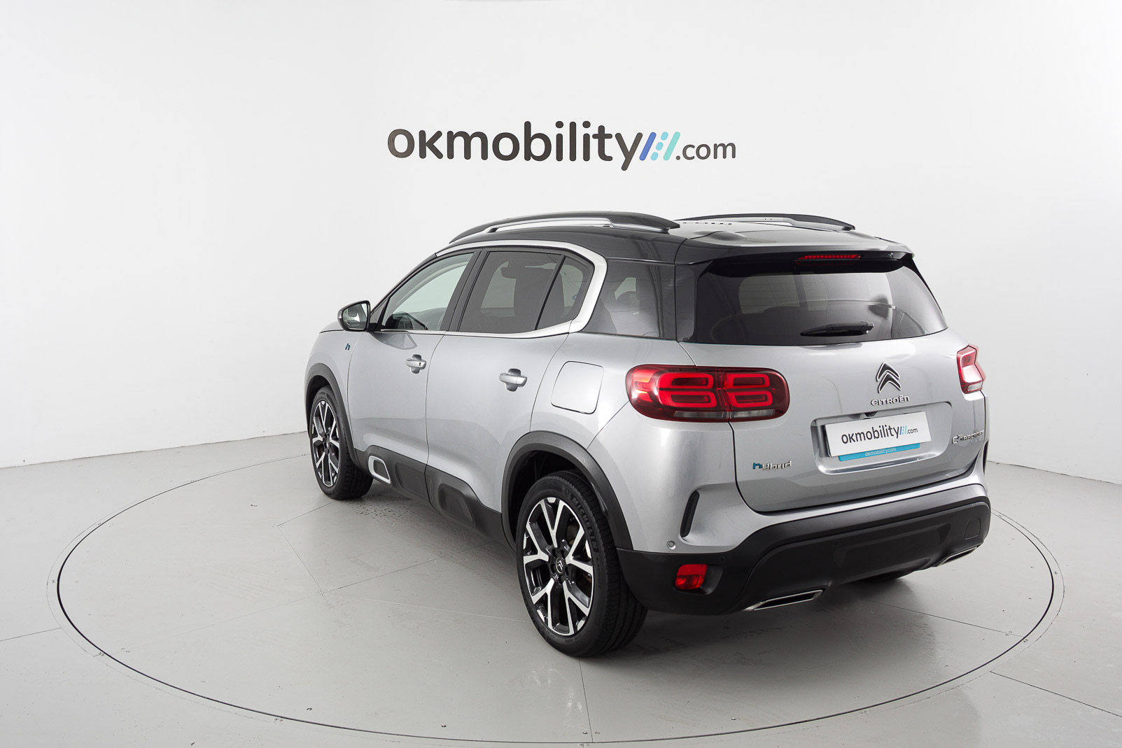 citroen c5 aircross shine 1.6 PURETECH HYBRID 225 E-EAT 2022 gris platino / negro 10