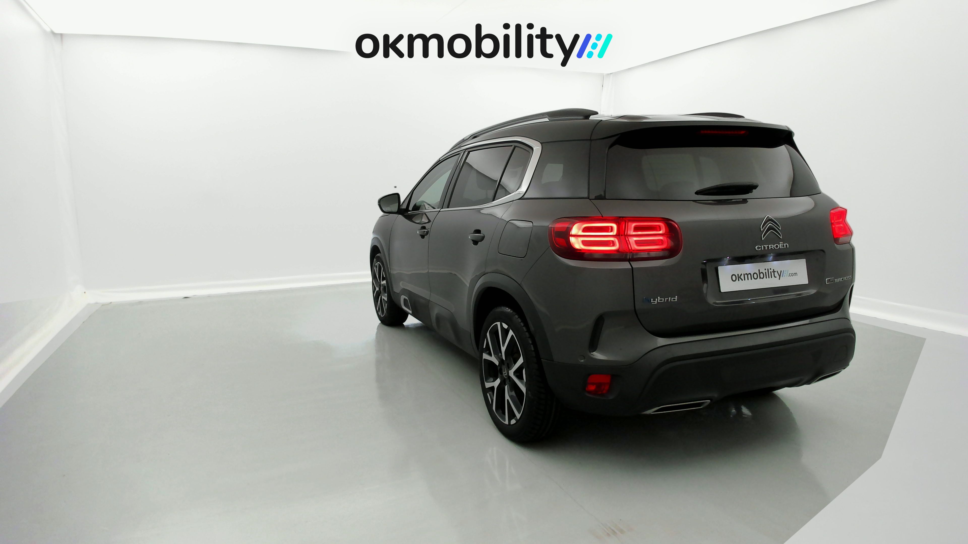citroen c5 aircross shine 1.6 PURETECH HYBRID 225 E-EAT 2022 gris platino / negro 11