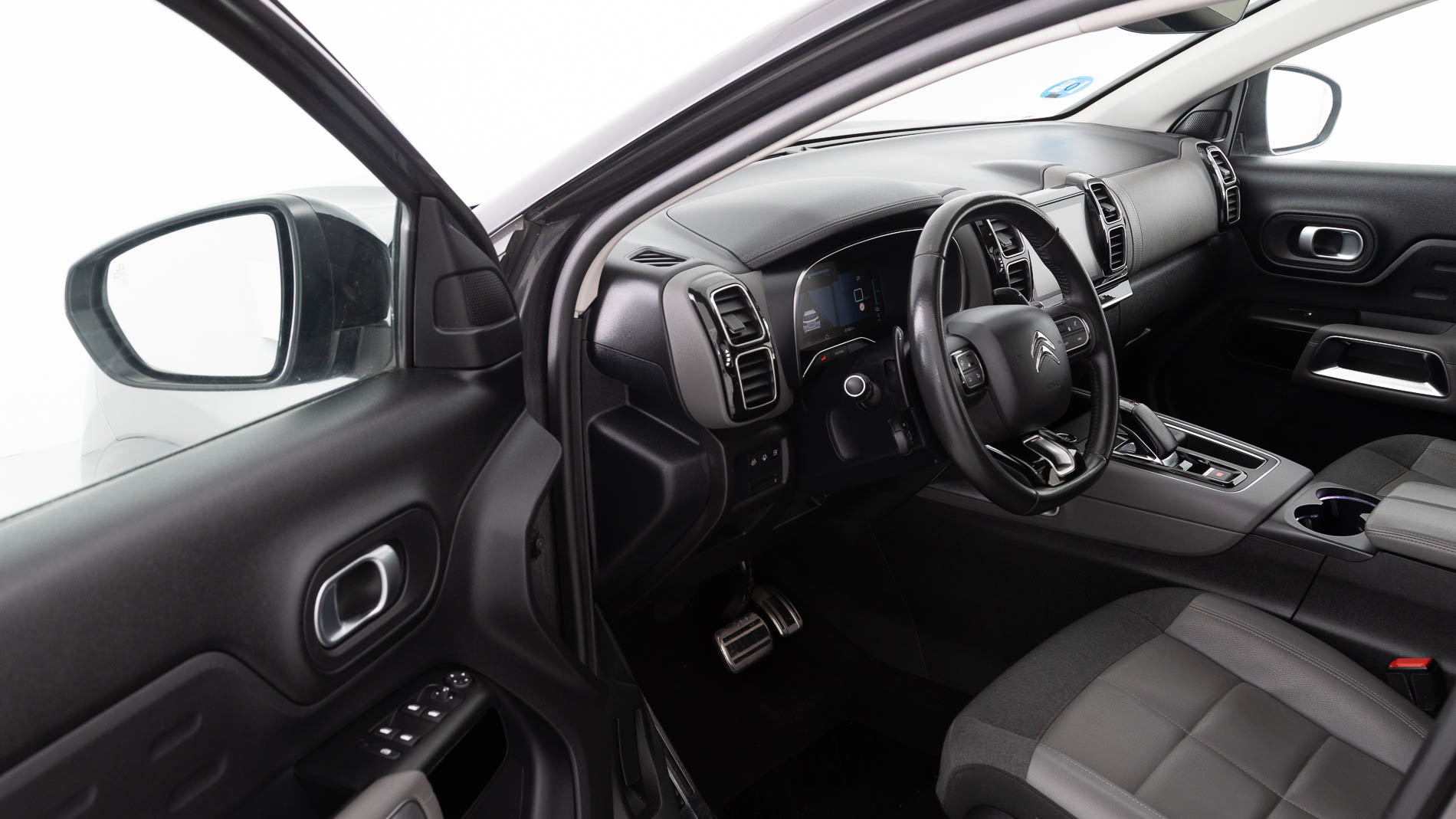 citroen c5 aircross shine 1.6 PURETECH HYBRID 225 E-EAT 2022 gris platino / negro 13