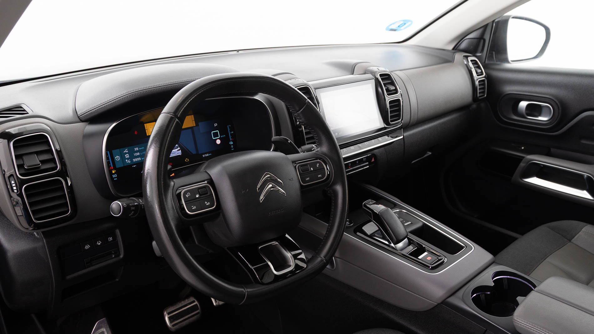 citroen c5 aircross shine 1.6 PURETECH HYBRID 225 E-EAT 2022 gris platino / negro 15