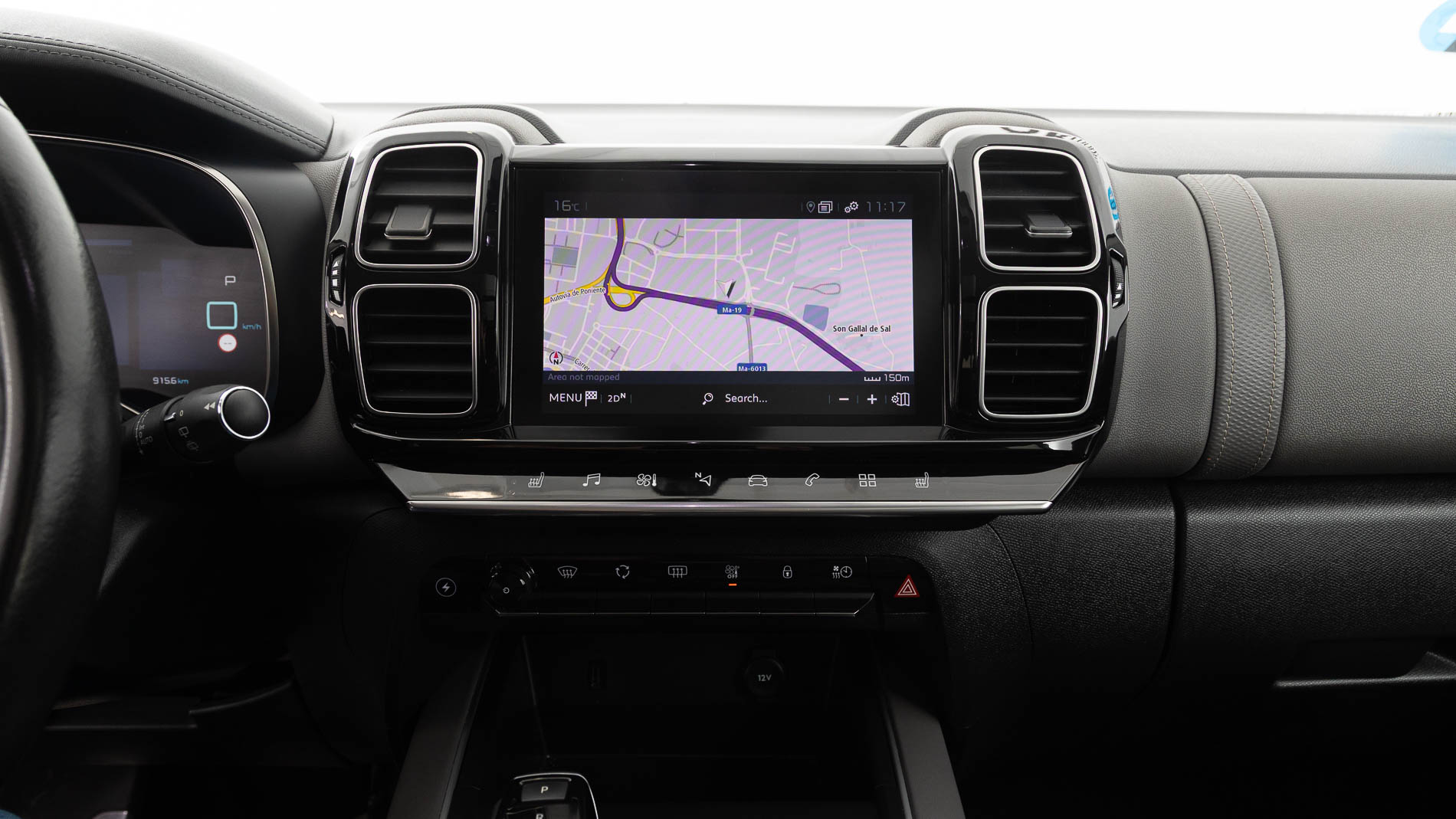 citroen c5 aircross shine 1.6 PURETECH HYBRID 225 E-EAT 2022 gris platino / negro 17