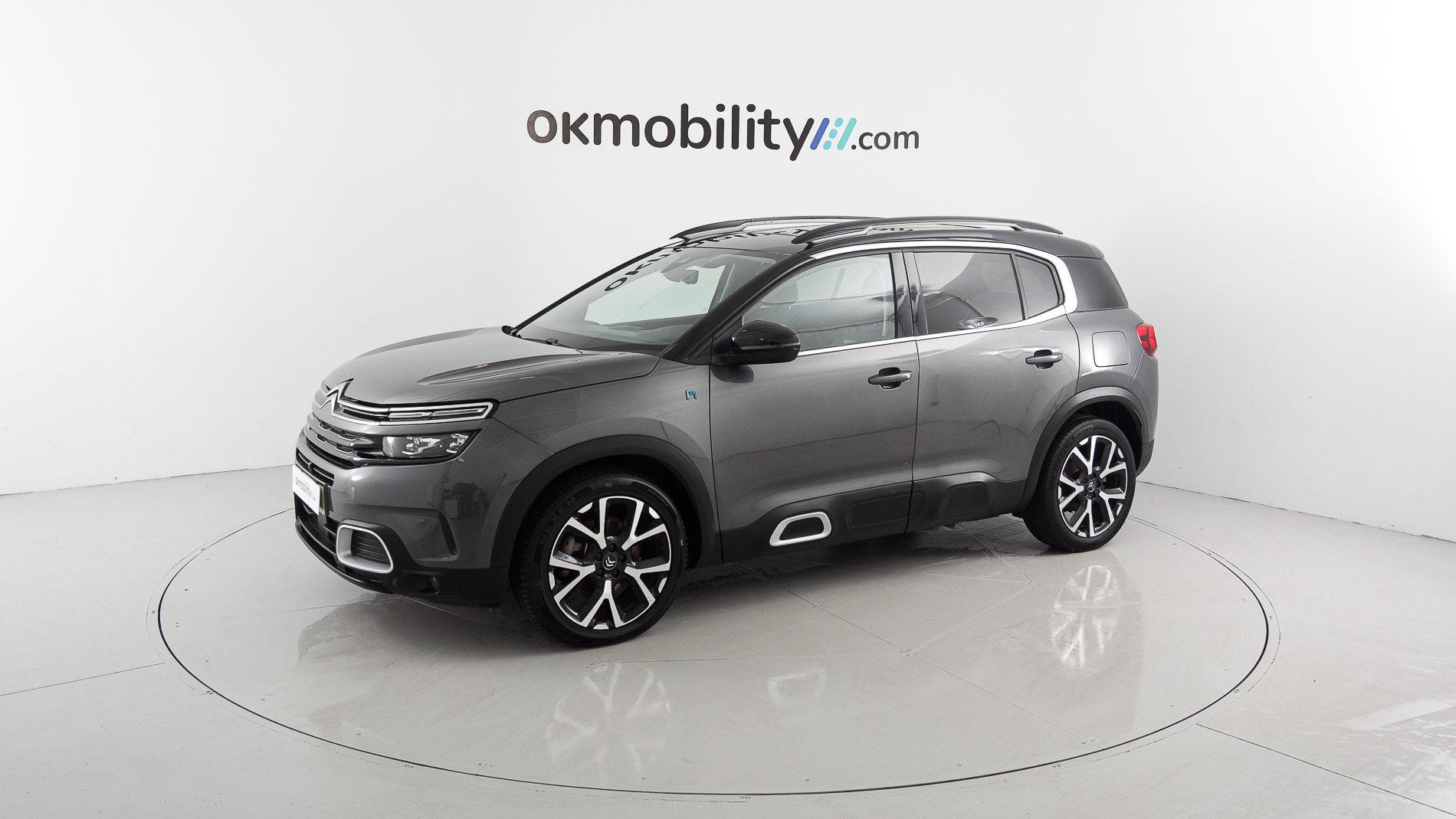 citroen c5 aircross shine 1.6 PURETECH HYBRID 225 E-EAT 2022 gris platino / negro 7