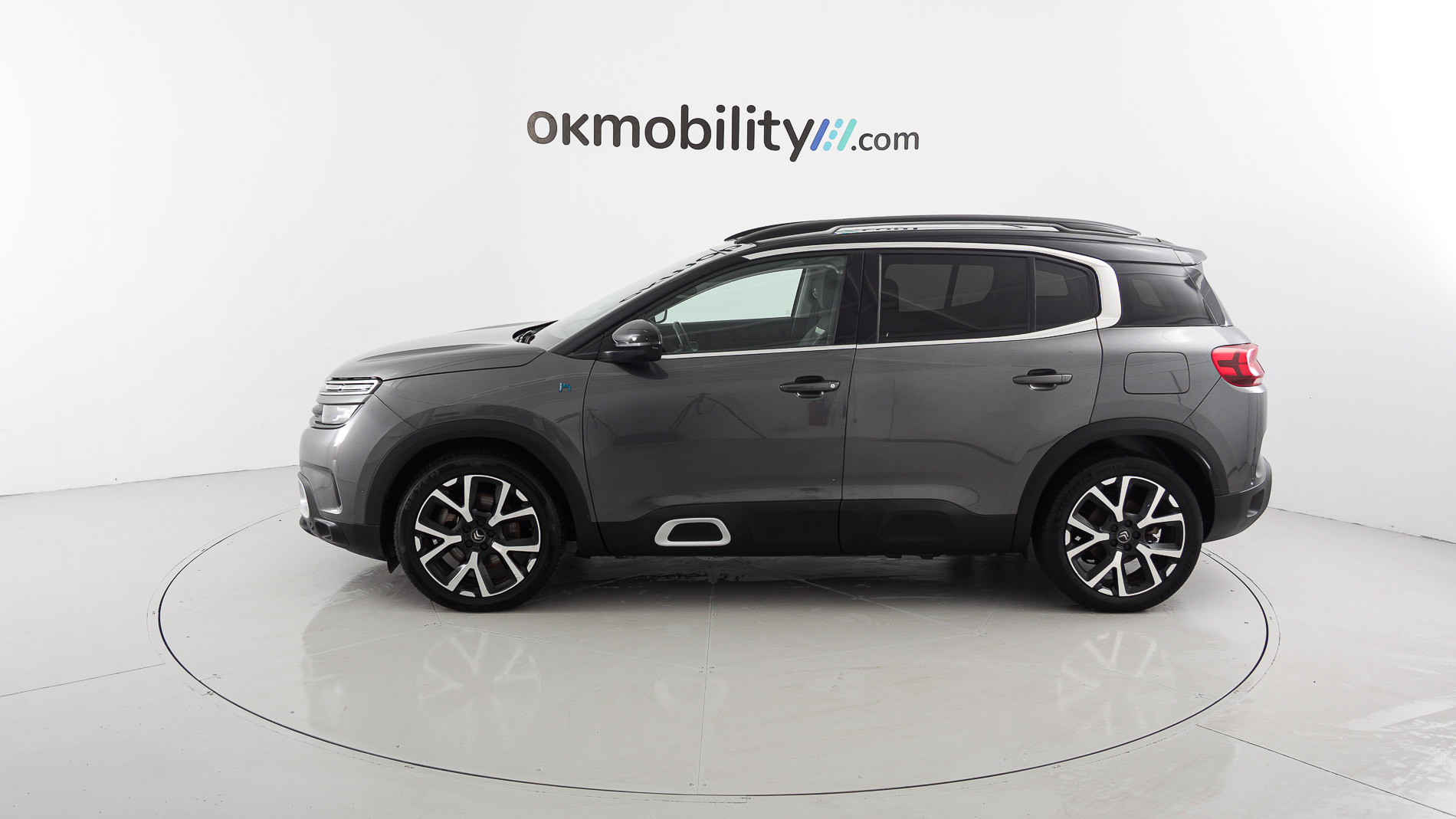 citroen c5 aircross shine 1.6 PURETECH HYBRID 225 E-EAT 2022 gris platino / negro 8