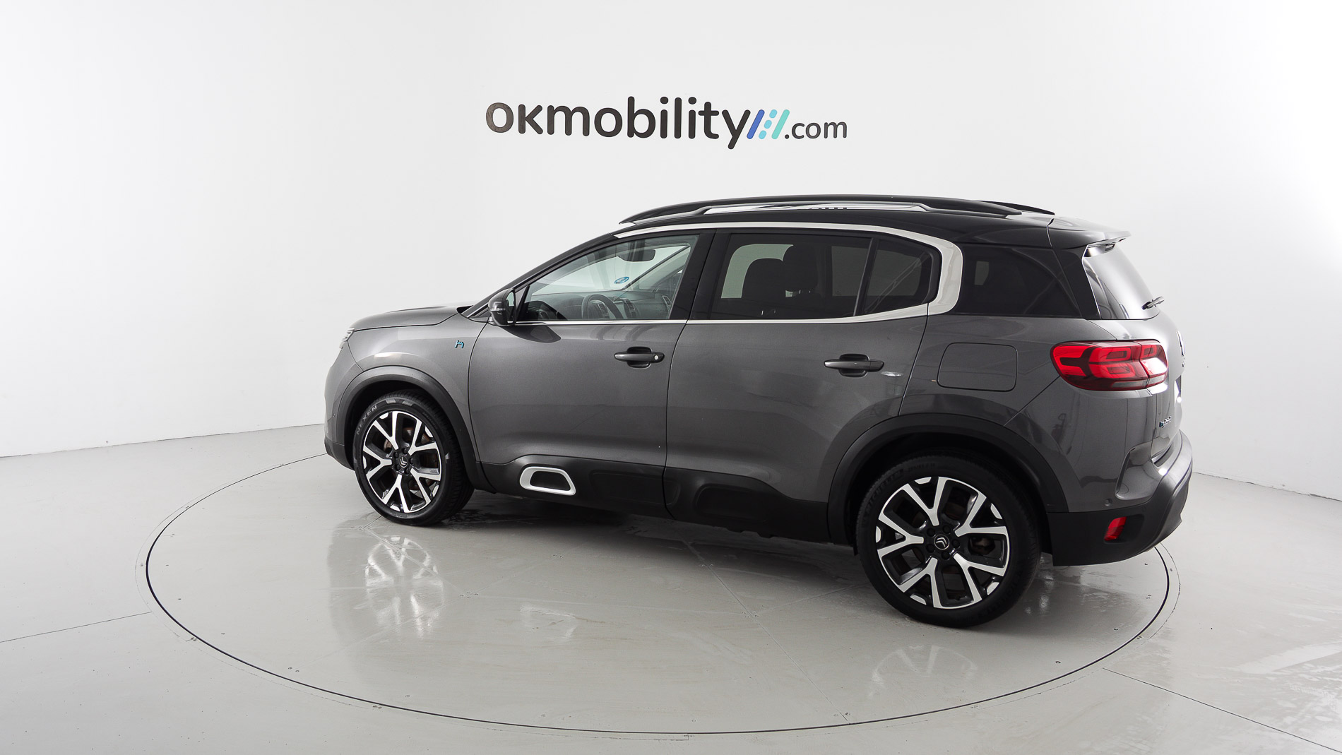 citroen c5 aircross shine 1.6 PURETECH HYBRID 225 E-EAT 2022 gris platino / negro 9