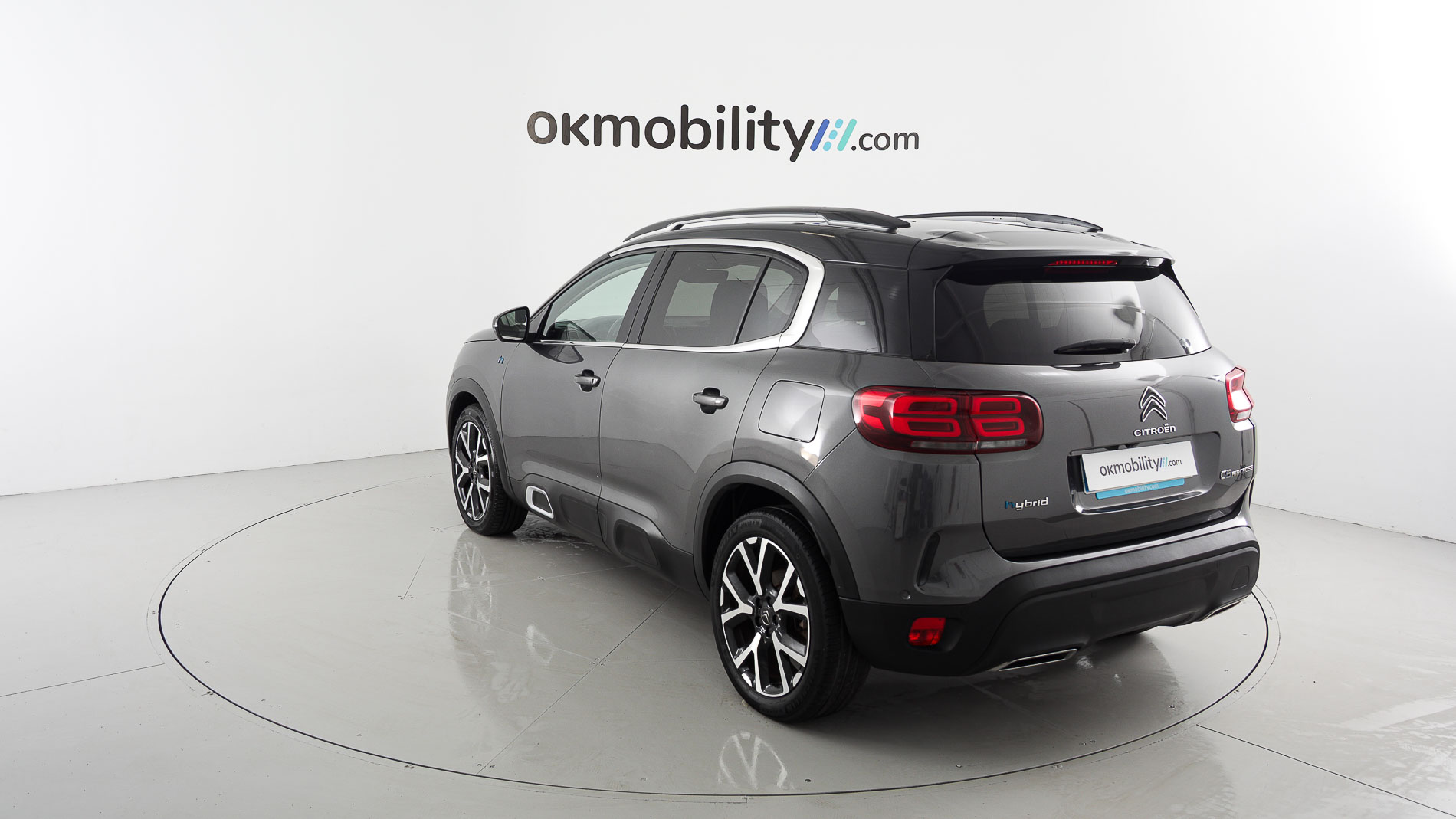 citroen c5 aircross shine 1.6 PURETECH HYBRID 225 E-EAT 2022 gris platino / negro 10