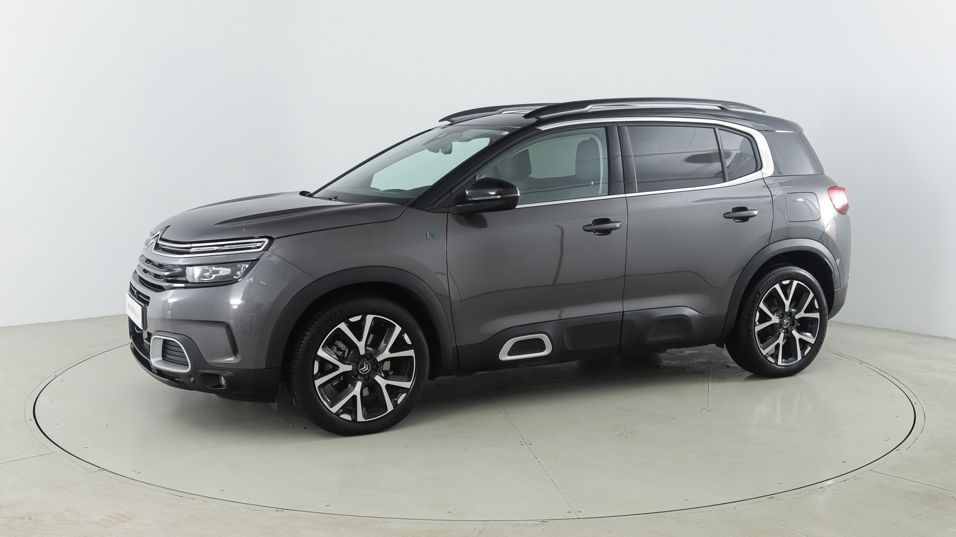 citroen c5 aircross shine 1.6 PURETECH HYBRID 225 E-EAT 2022 gris platino / negro 5