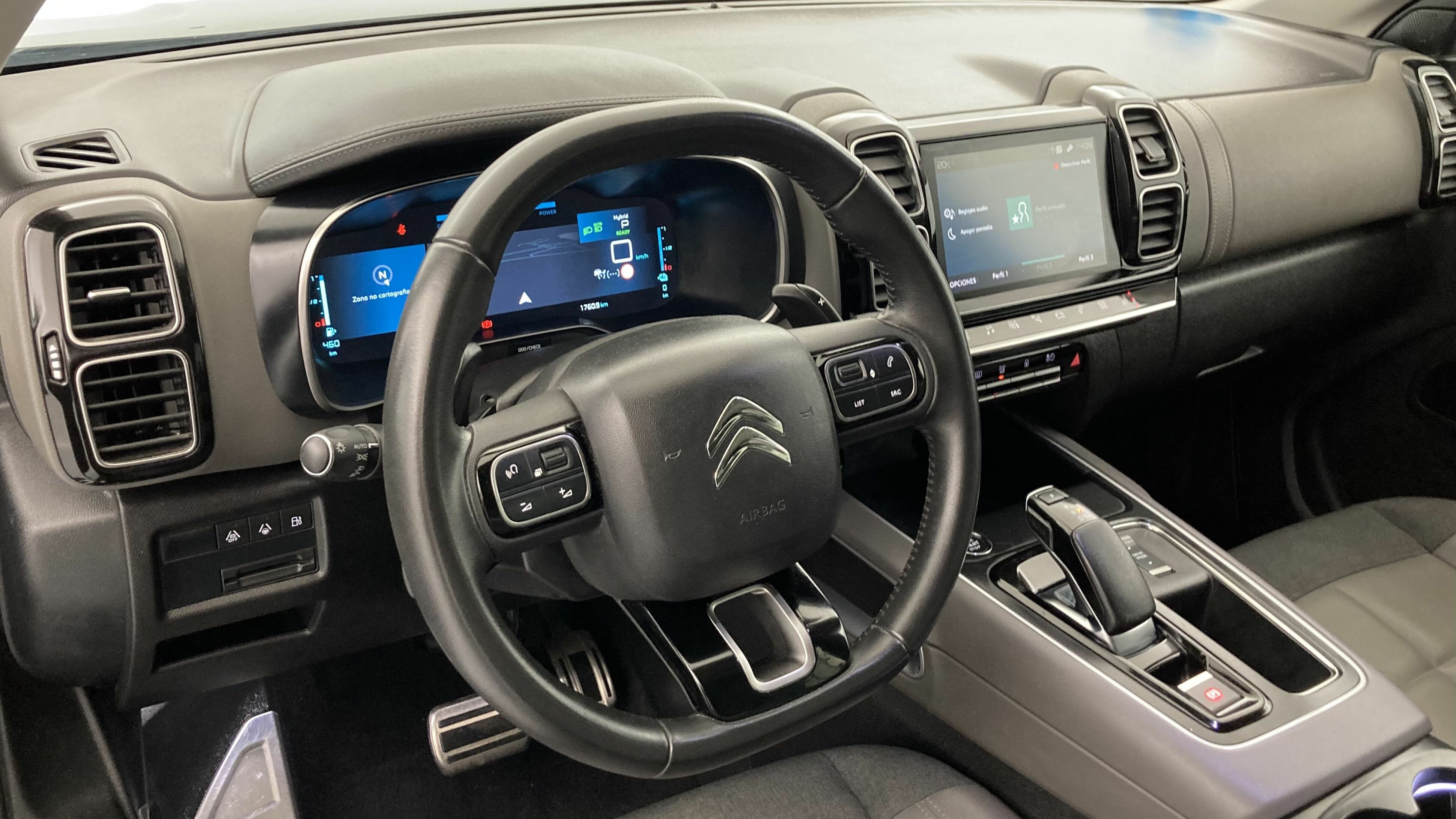 citroen c5 aircross shine 1.6 PURETECH HYBRID 225 E-EAT 2022 negro perla nera 15