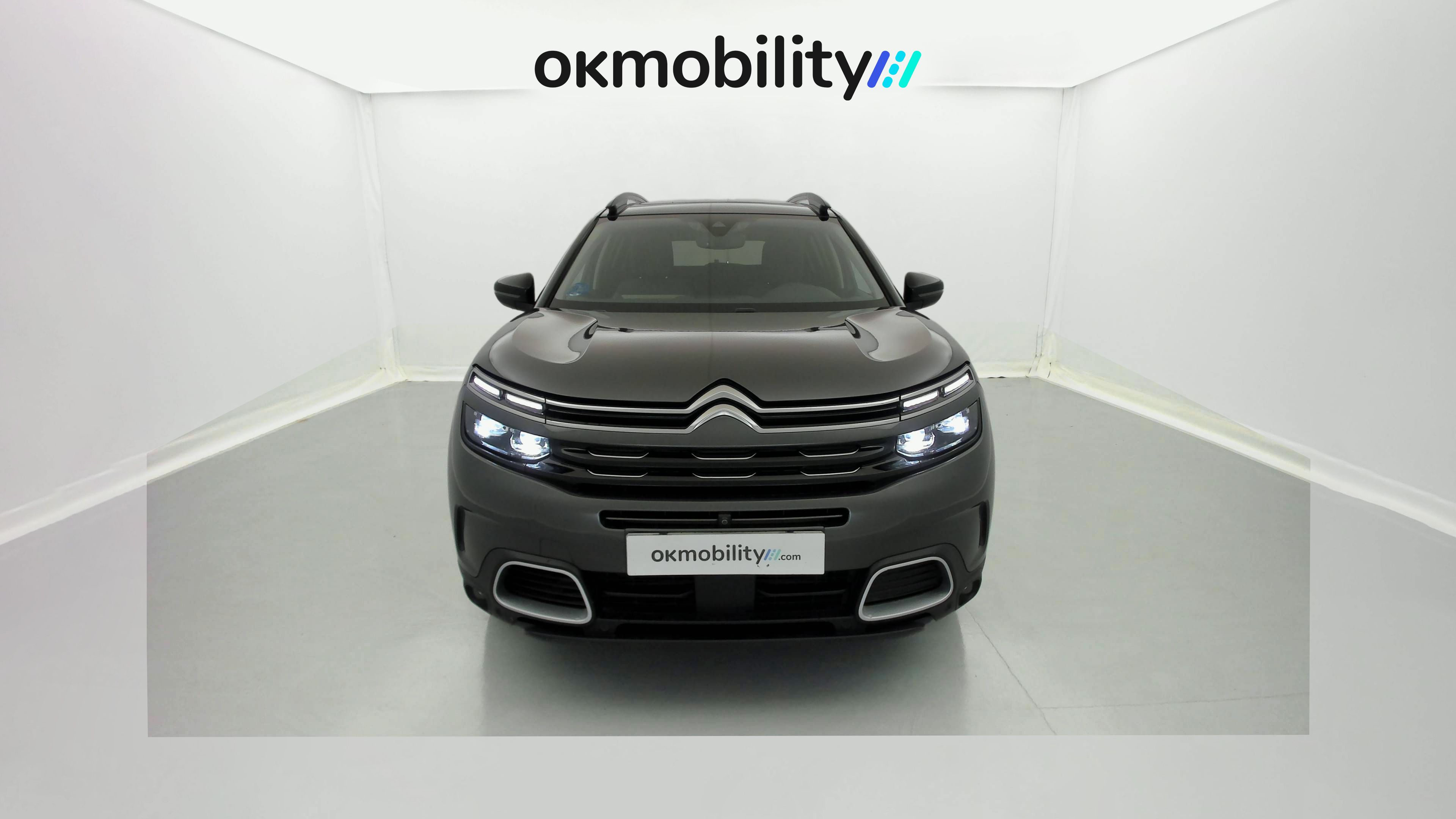 citroen c5 aircross shine 1.6 PURETECH HYBRID 225 E-EAT 2022 gris platino / negro 2