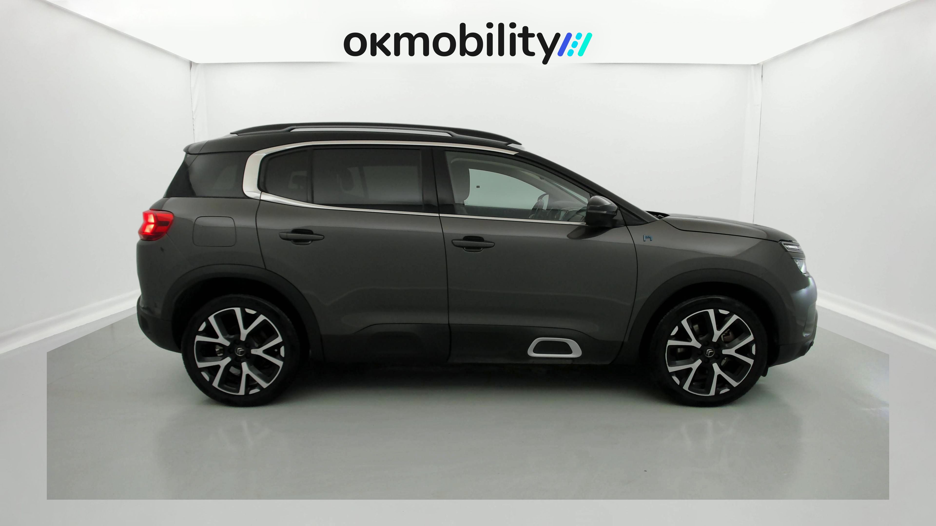 citroen c5 aircross shine 1.6 PURETECH HYBRID 225 E-EAT 2022 gris platino / negro 3
