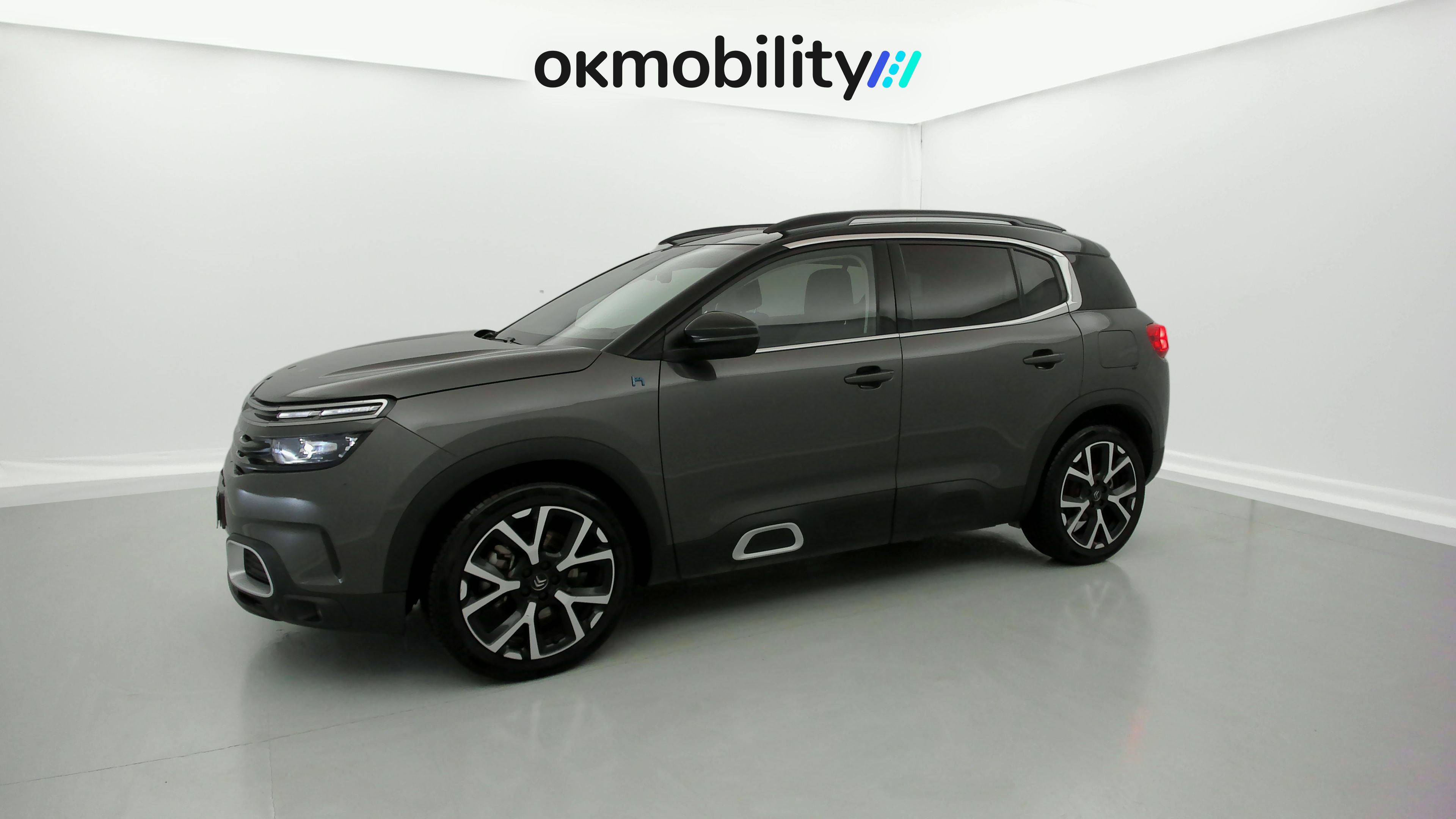 citroen c5 aircross shine 1.6 PURETECH HYBRID 225 E-EAT 2022 gris platino / negro 5