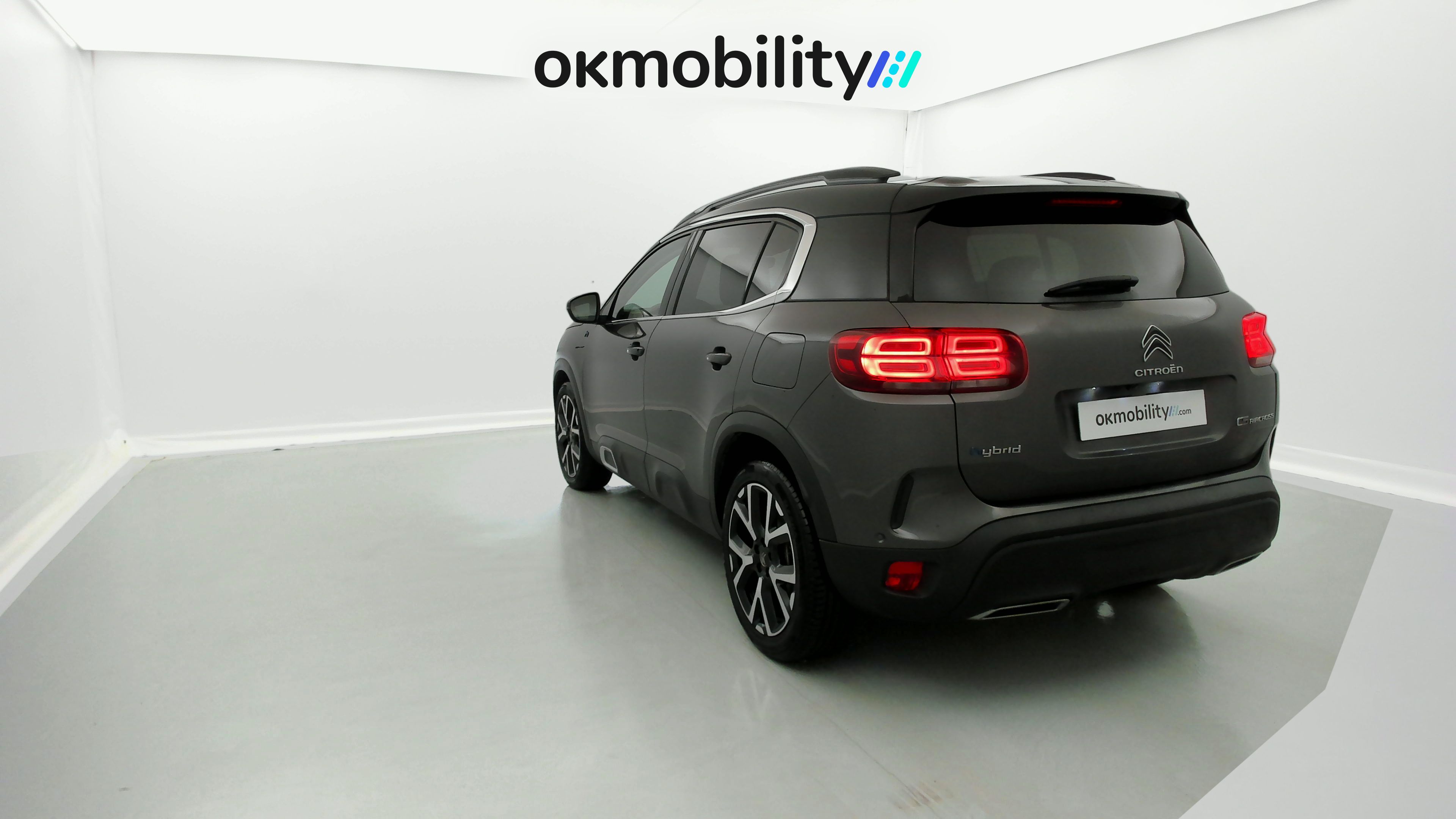 citroen c5 aircross shine 1.6 PURETECH HYBRID 225 E-EAT 2022 gris platino / negro 9