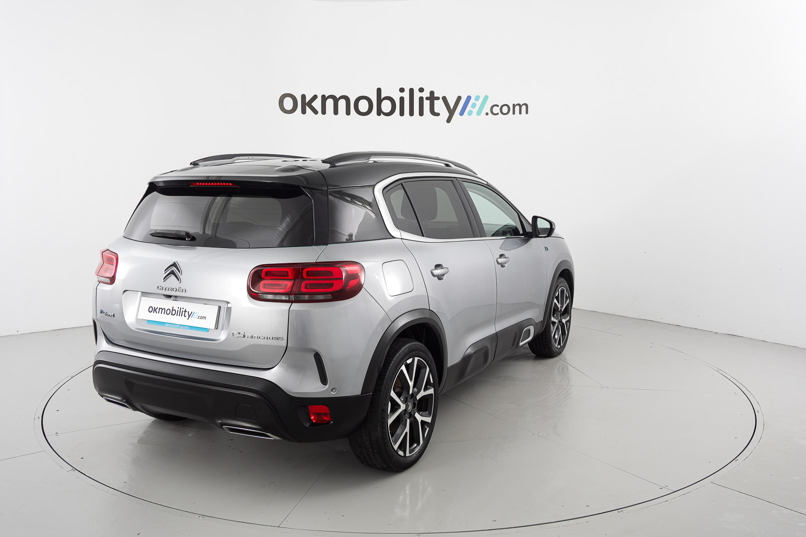 citroen c5 aircross shine 1.6 PURETECH HYBRID 225 E-EAT 2022 gris platino / negro 12