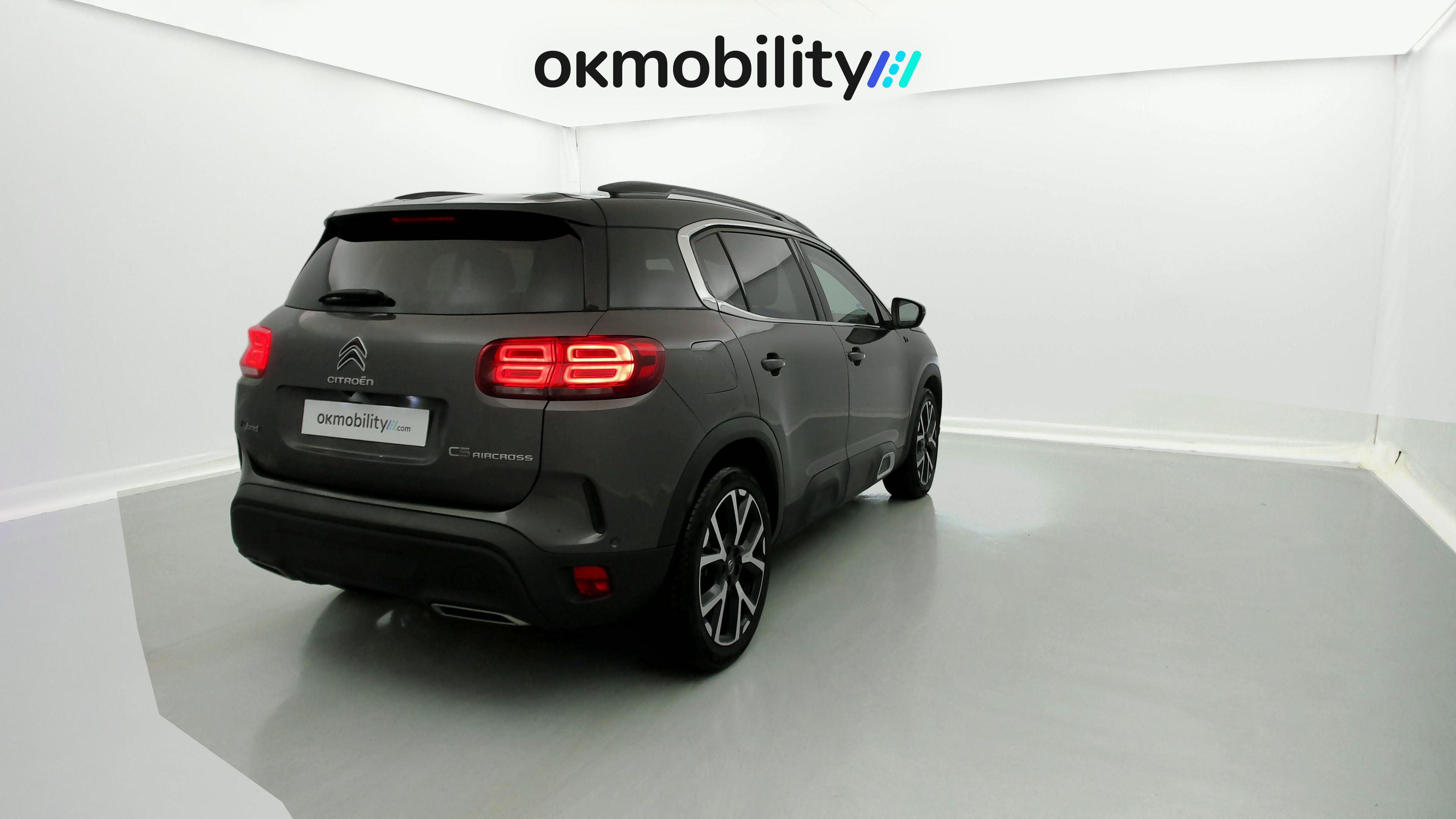 citroen c5 aircross shine 1.6 PURETECH HYBRID 225 E-EAT 2022 gris platino / negro 11