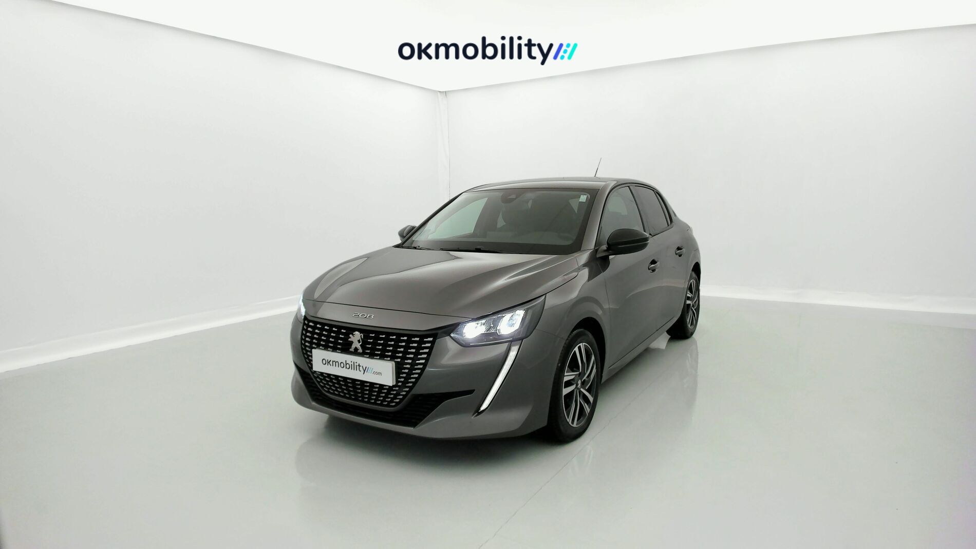 peugeot 208 allure 1.2 PURETECH 100 2023 gris platino 1