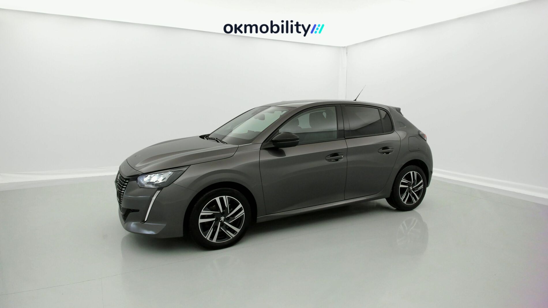 peugeot 208 allure 1.2 PURETECH 100 2023 gris platino 2