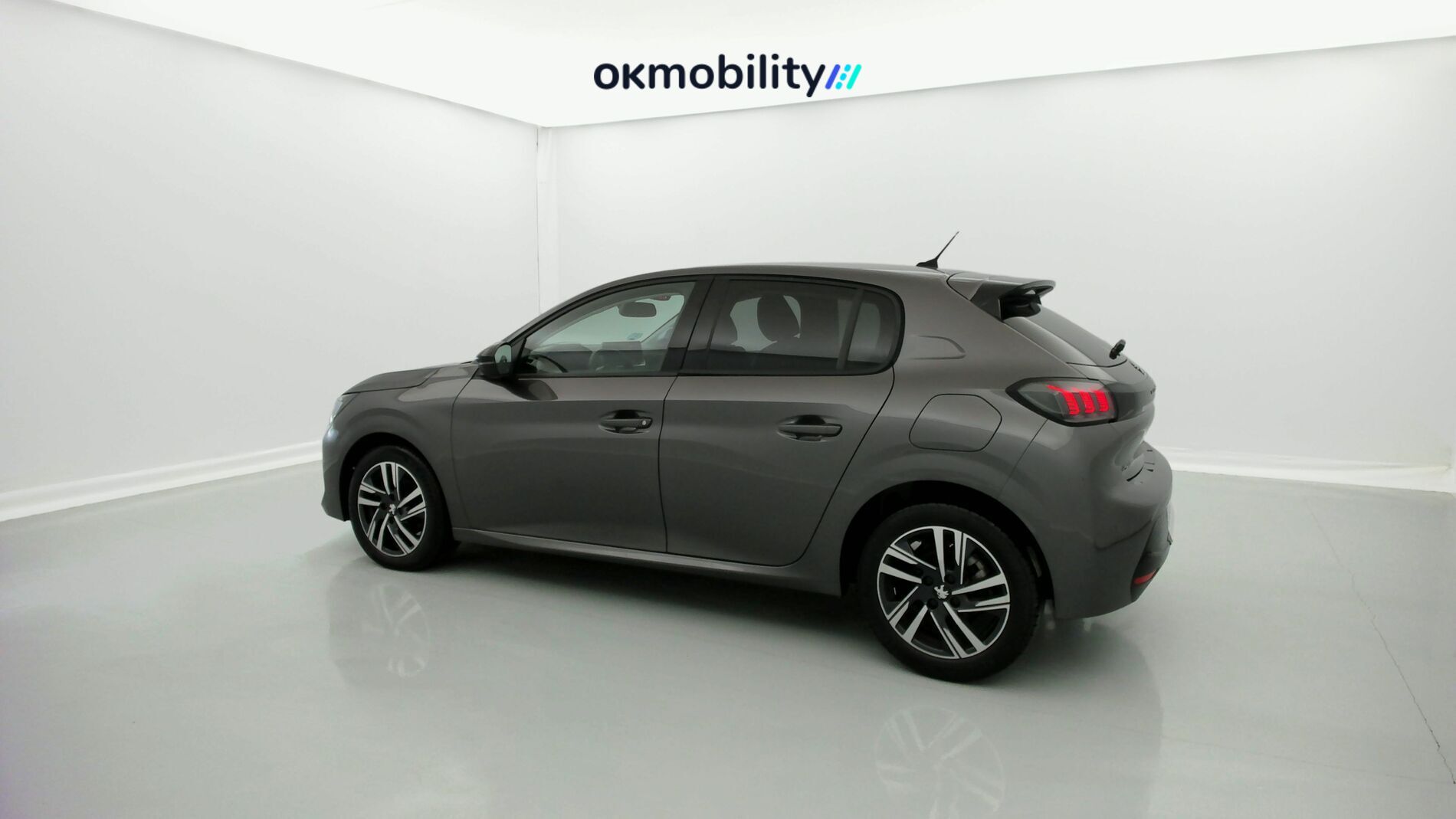 peugeot 208 allure 1.2 PURETECH 100 2023 gris platino 4