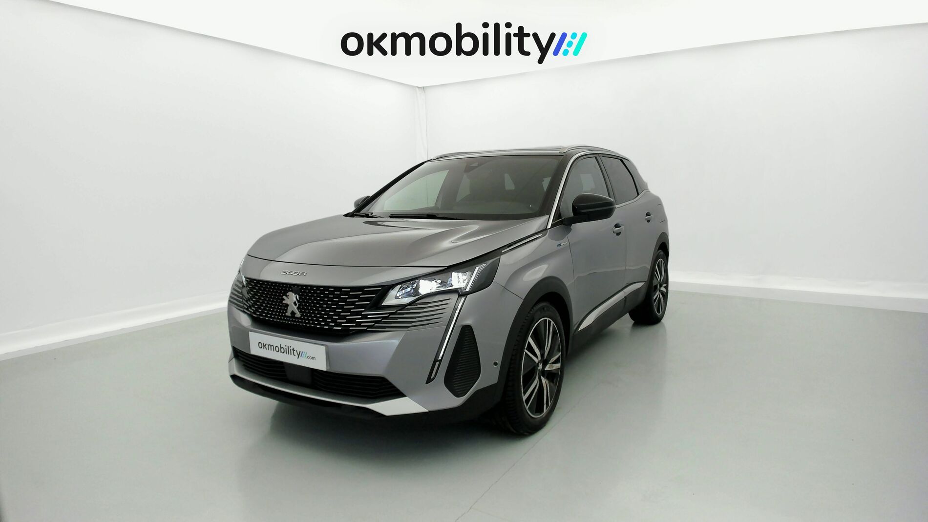 peugeot 3008 gt pack 1.6 HYBRID 300 EAT PHEV 2022 gris artense / negro 1