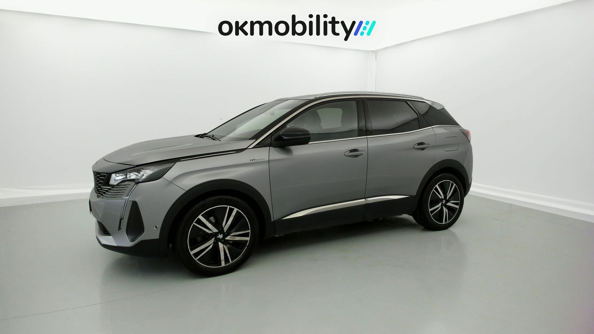 peugeot 3008 gt pack 1.6 HYBRID 300 EAT PHEV 2022 gris artense / negro 4