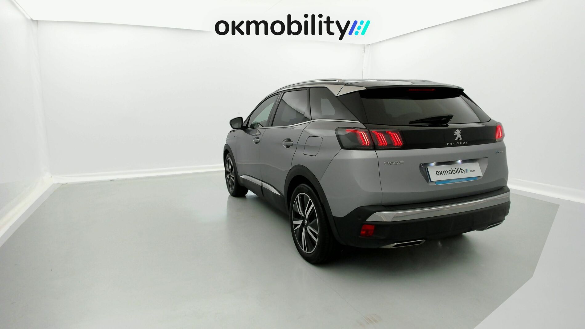 peugeot 3008 gt pack 1.6 HYBRID 300 EAT PHEV 2022 gris artense / negro 8
