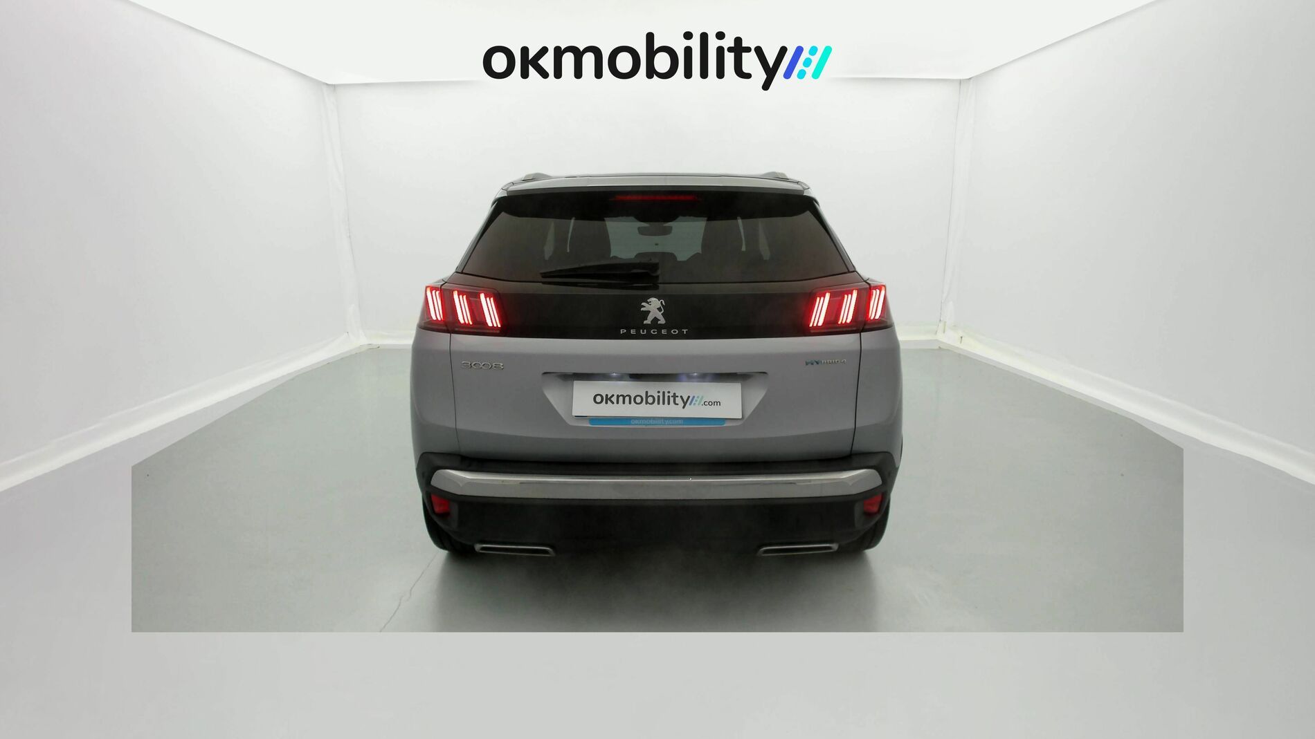 peugeot 3008 gt pack 1.6 HYBRID 300 EAT PHEV 2022 gris artense / negro 9