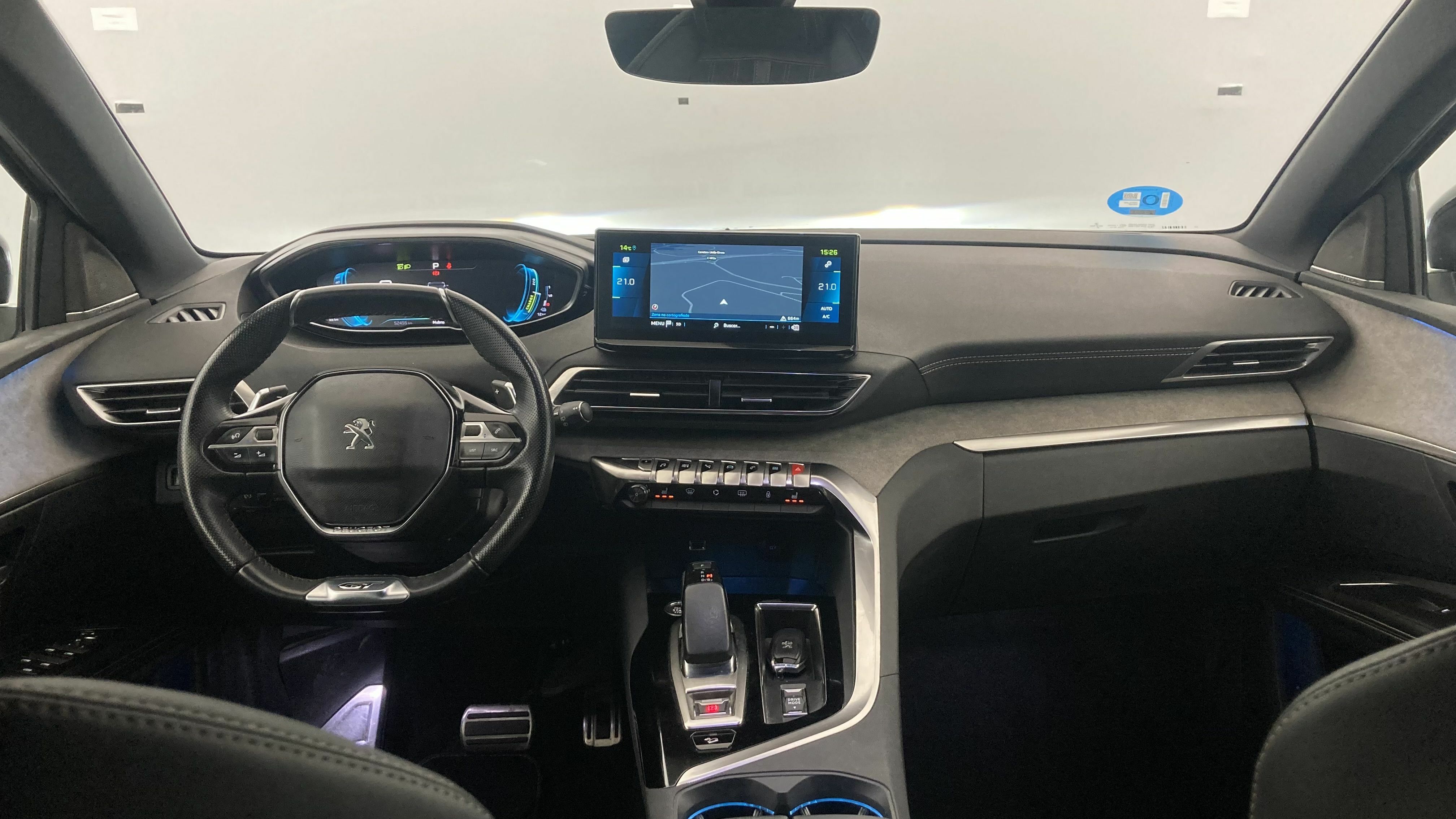 peugeot 3008 gt pack 1.6 HYBRID 300 EAT PHEV 2022 gris artense / negro 15