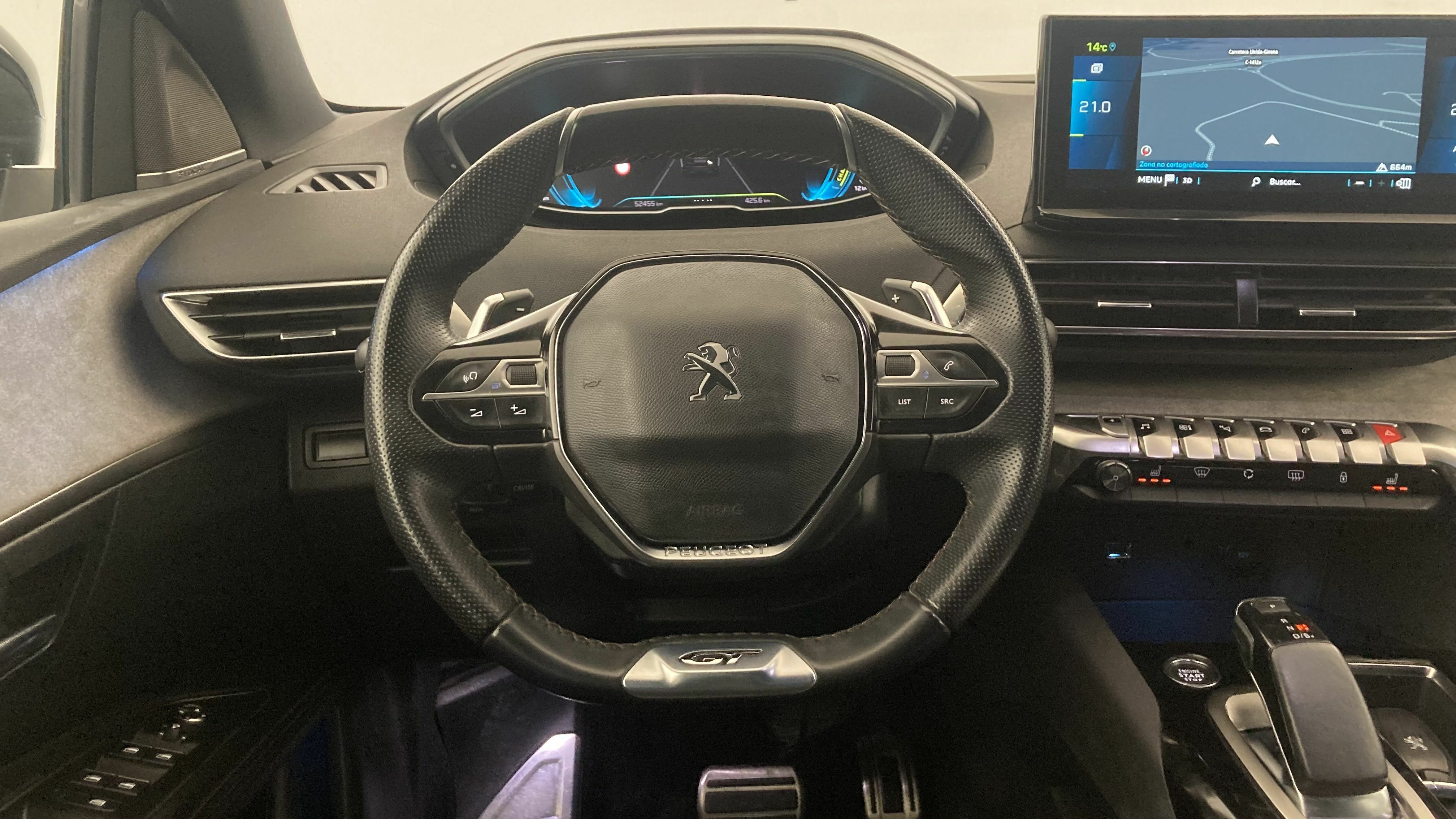 peugeot 3008 gt pack 1.6 HYBRID 300 EAT PHEV 2022 gris artense / negro 16