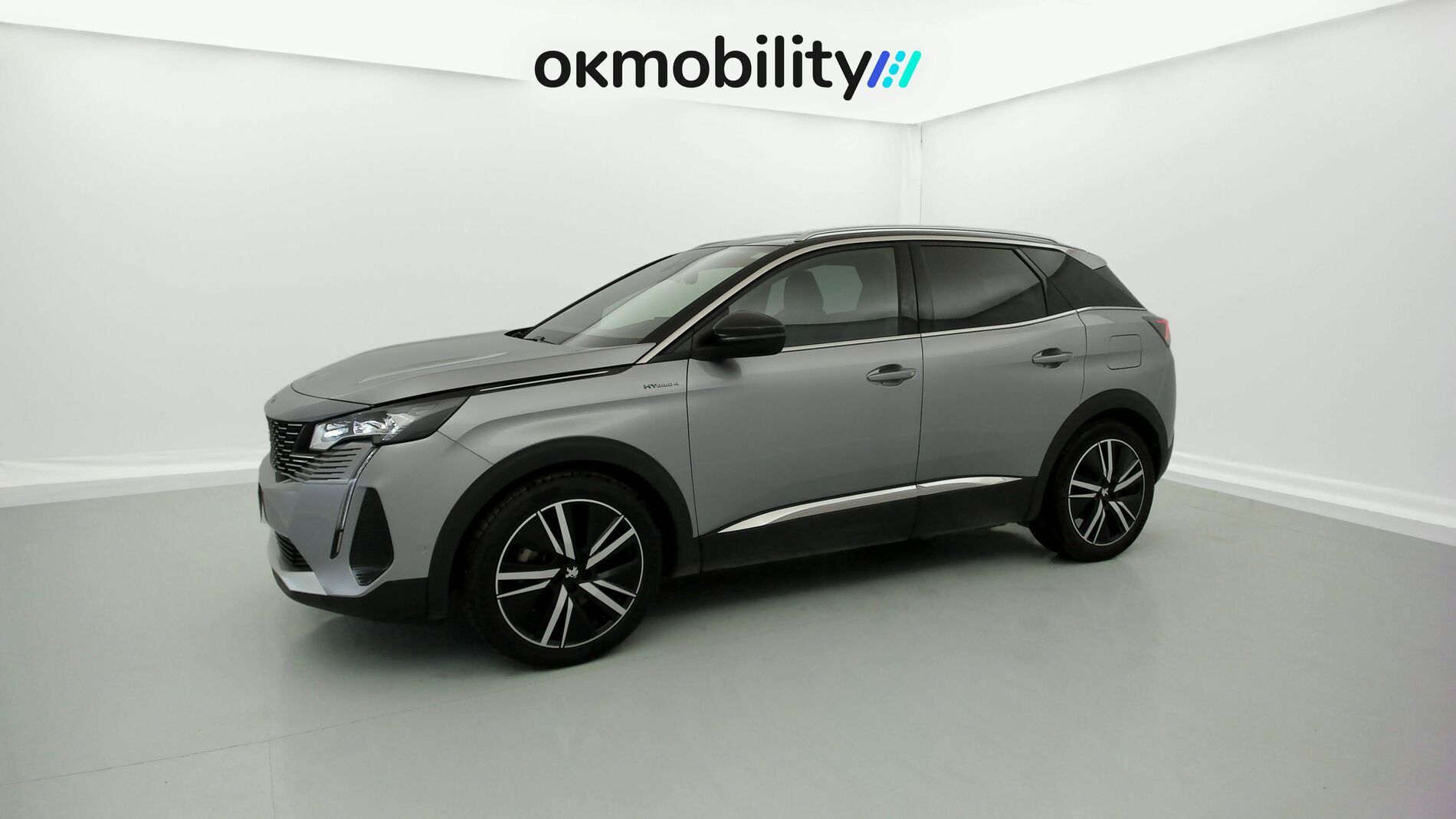 peugeot 3008 gt pack 1.6 HYBRID 300 EAT PHEV 2022 gris artense / negro 4