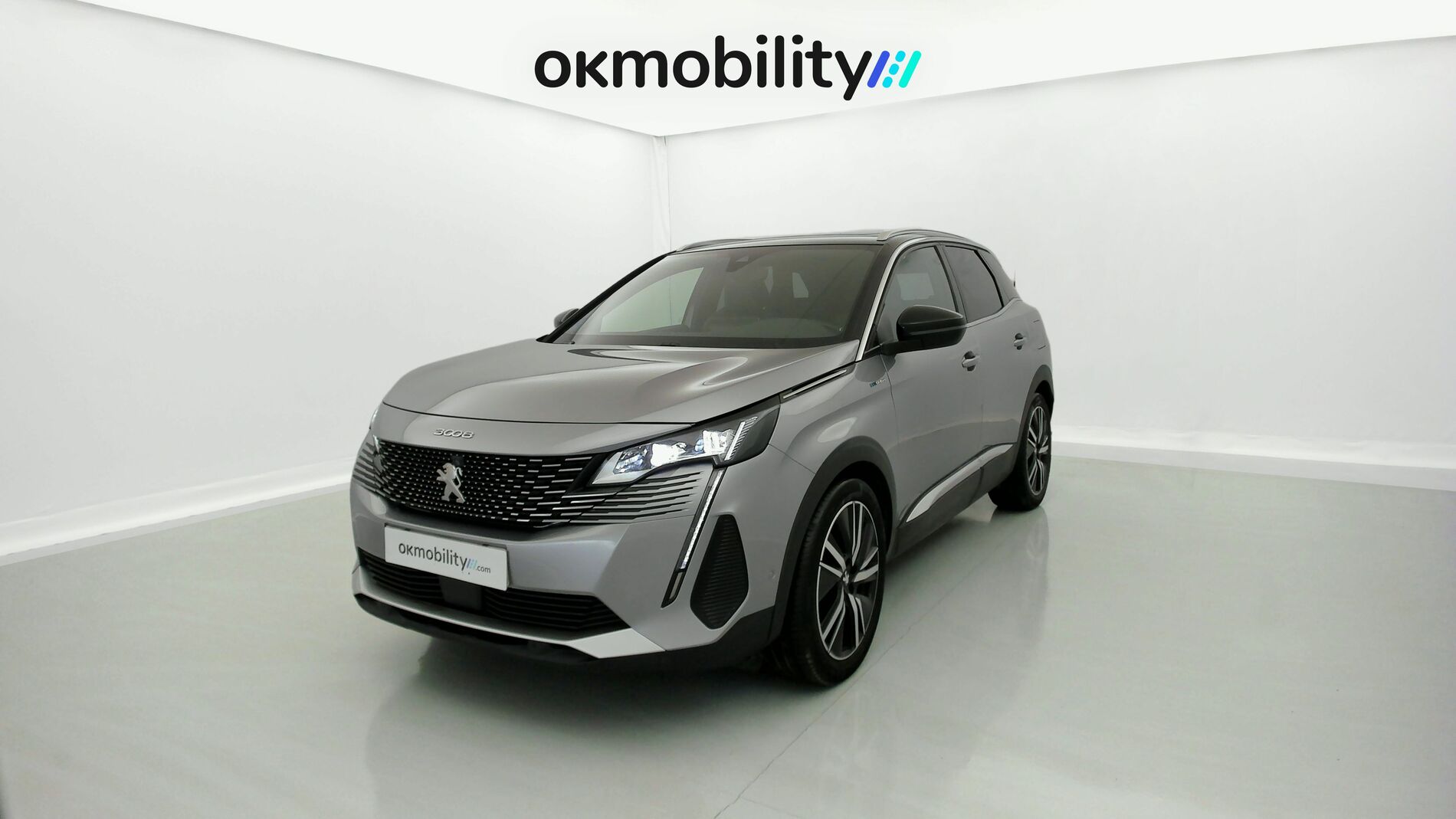 peugeot 3008 gt pack 1.6 HYBRID 300 EAT PHEV 2022 gris artense / negro 1