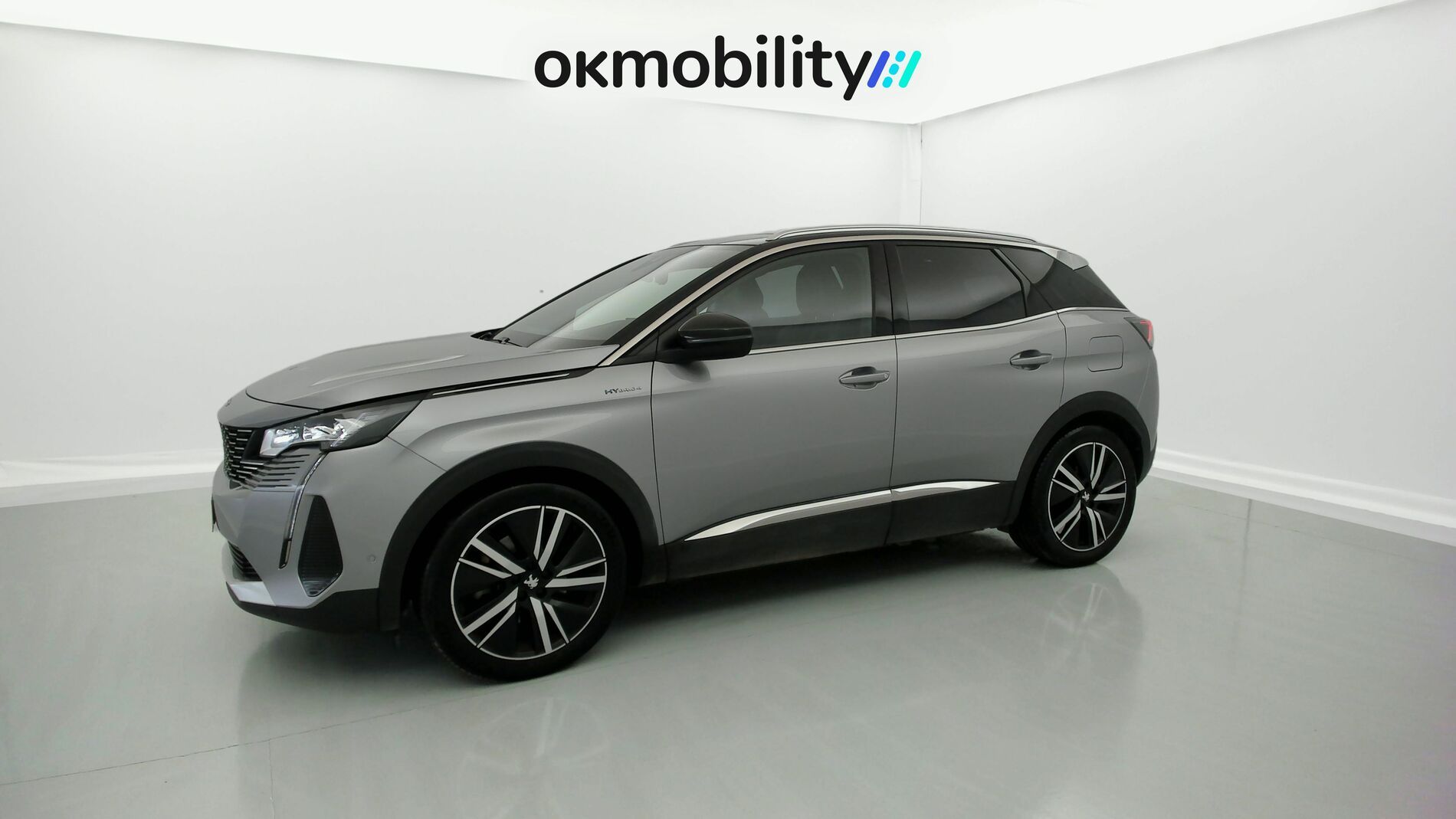 peugeot 3008 gt pack 1.6 HYBRID 300 EAT PHEV 2022 gris artense / negro 4