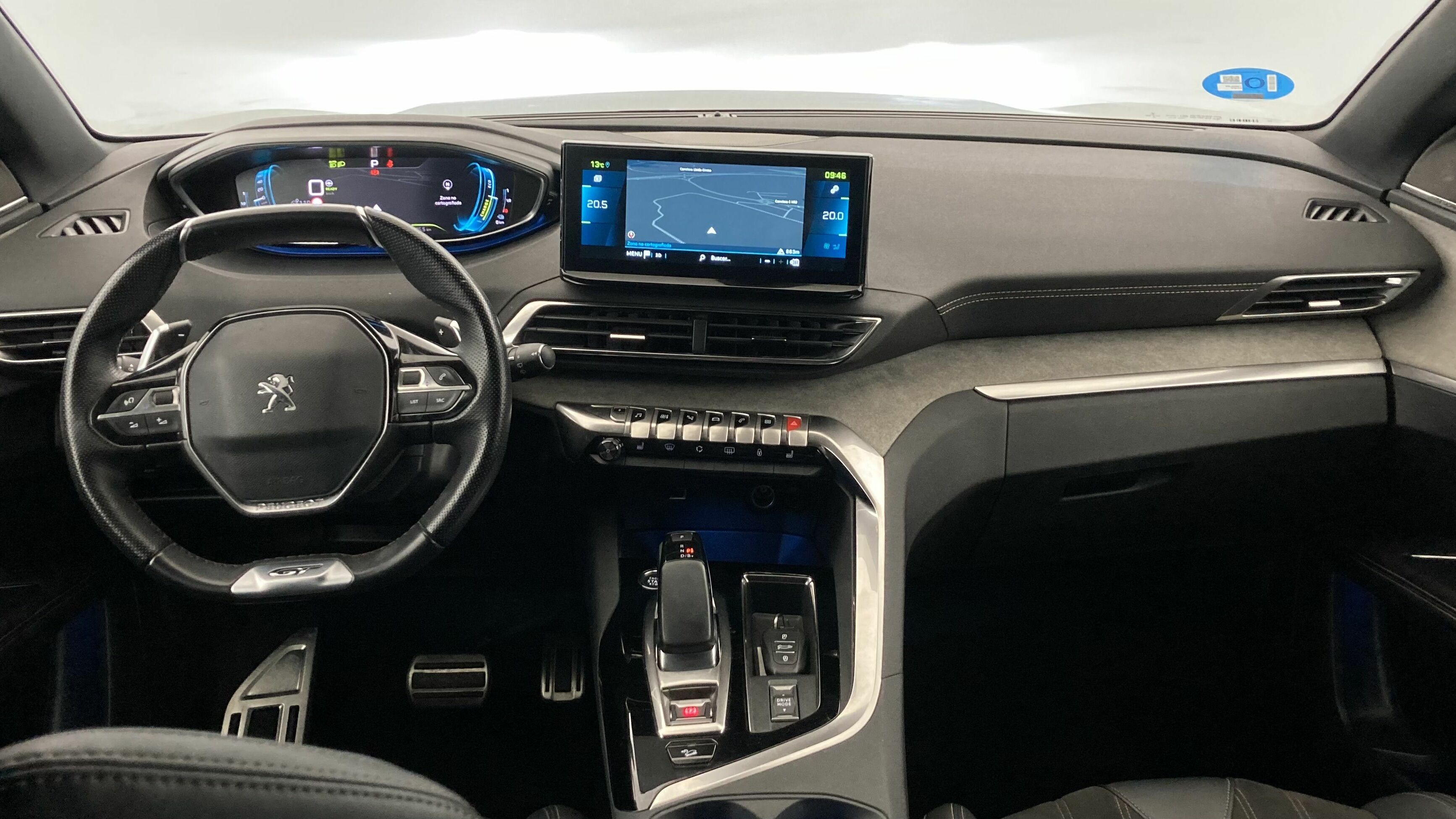 peugeot 3008 gt pack 1.6 HYBRID 300 EAT PHEV 2022 gris artense / negro 16