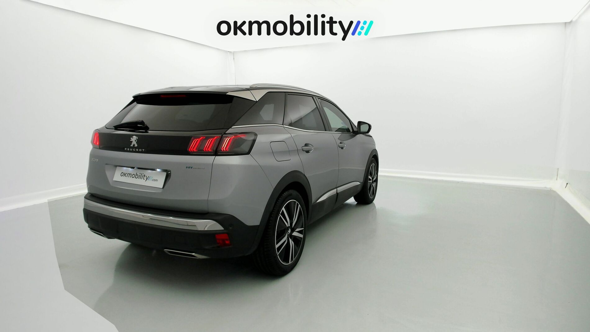 peugeot 3008 gt pack 1.6 HYBRID 300 EAT PHEV 2022 gris artense / negro 11