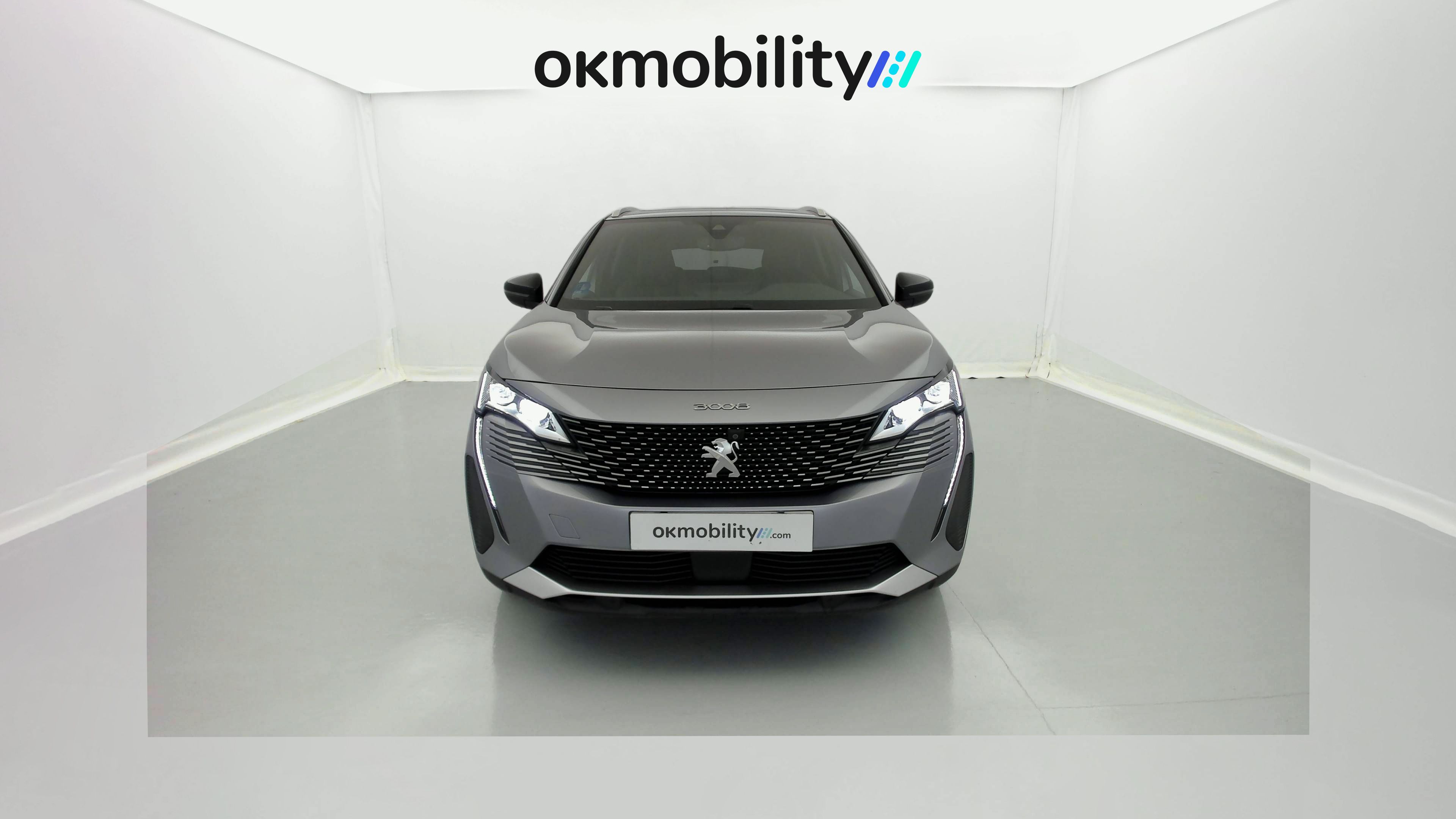 peugeot 3008 gt pack 1.6 HYBRID 300 EAT PHEV 2022 gris artense / negro 2