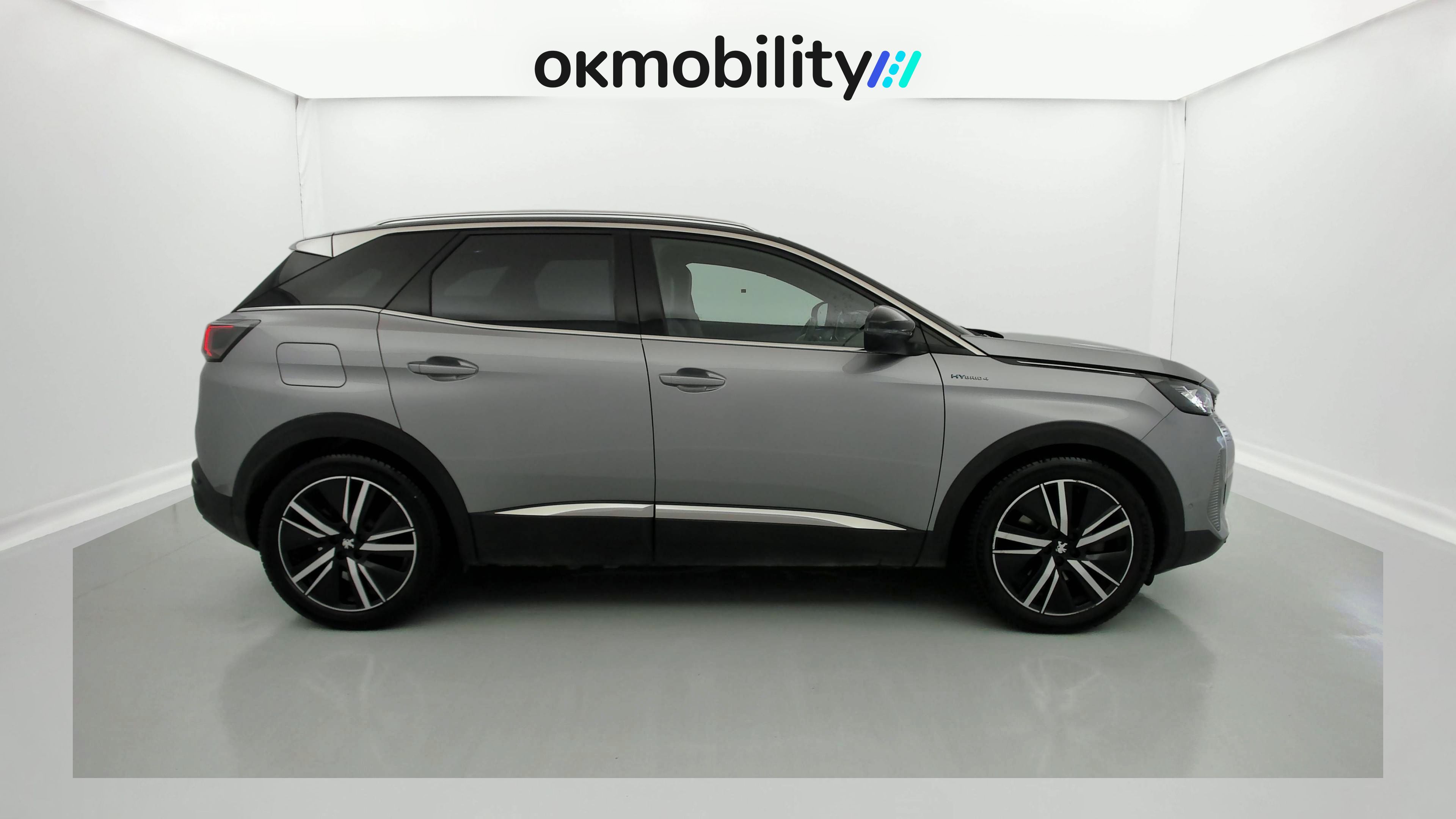 peugeot 3008 gt pack 1.6 HYBRID 300 EAT PHEV 2022 gris artense / negro 3